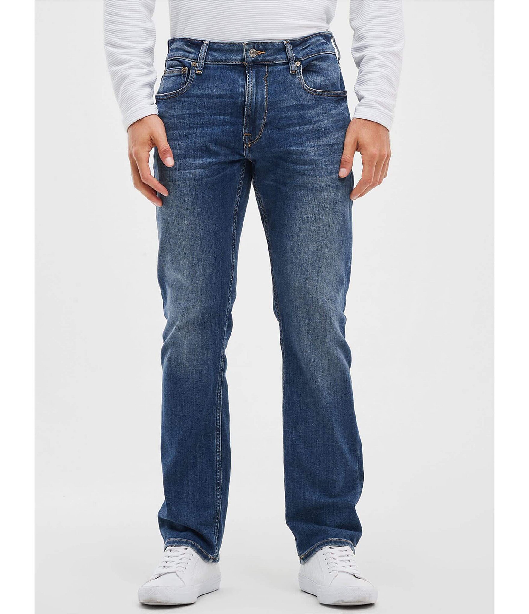 Guess Regular Fit Straight Leg Denim Jeans