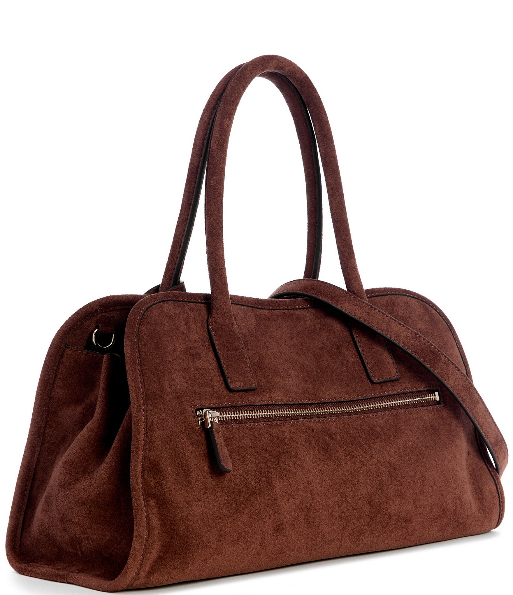 Guess Samantha Suede Girlfriend Satchel Bag