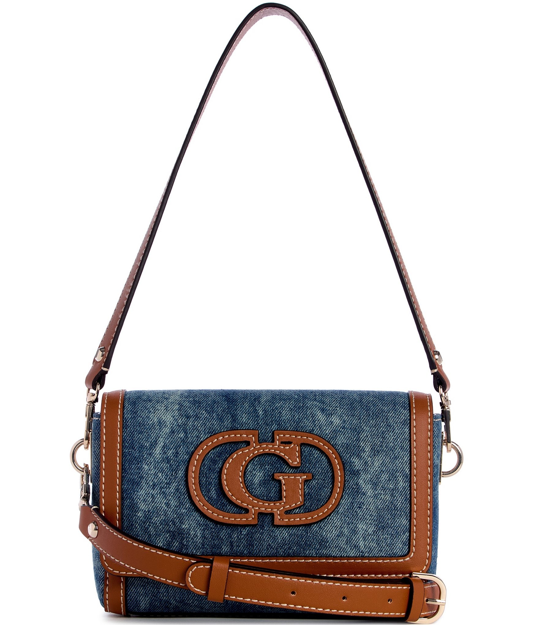 Guess Sebina Denim Shoulder Bag