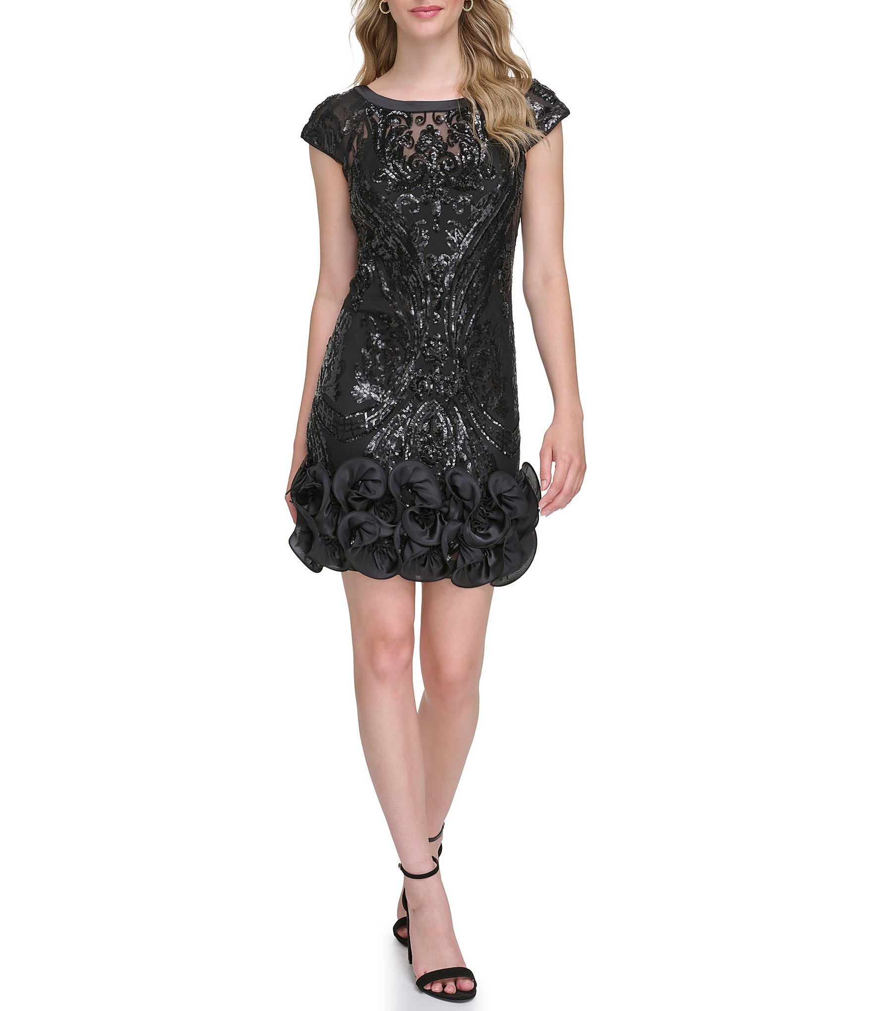 Guess Women's Belle Lace Dress Jet Black : : Clothing