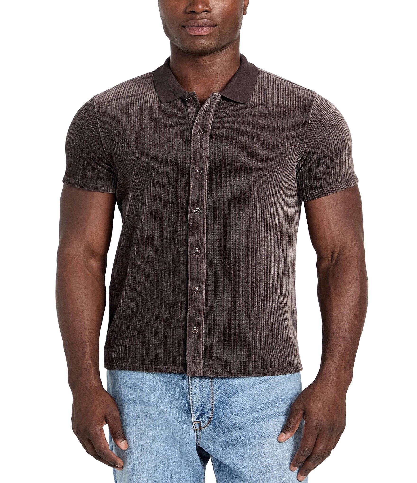 guess dress shirts for men GUESS Luxe Stretch Shirt Men