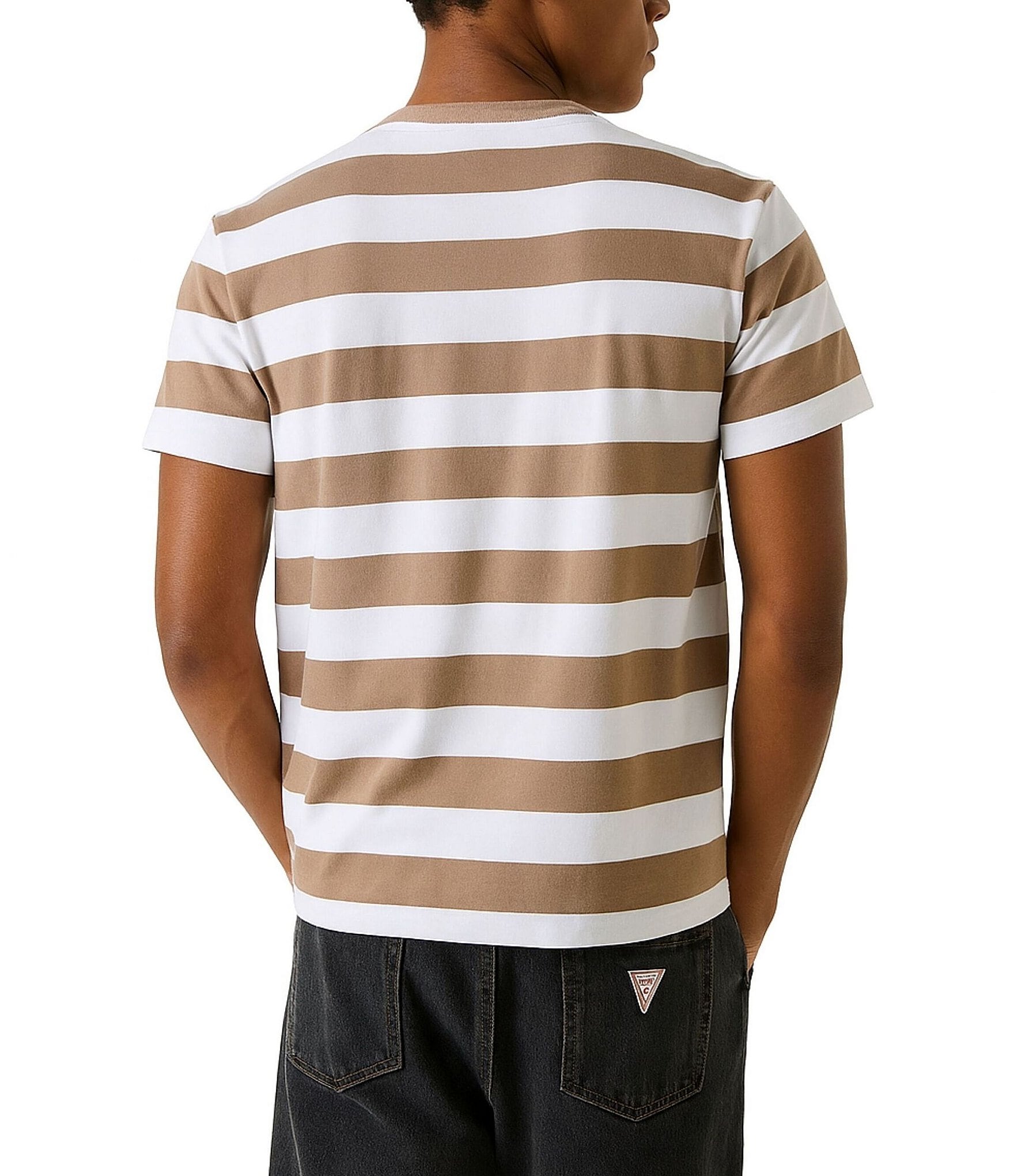 Guess Short Sleeve Regular Striped T-Shirt