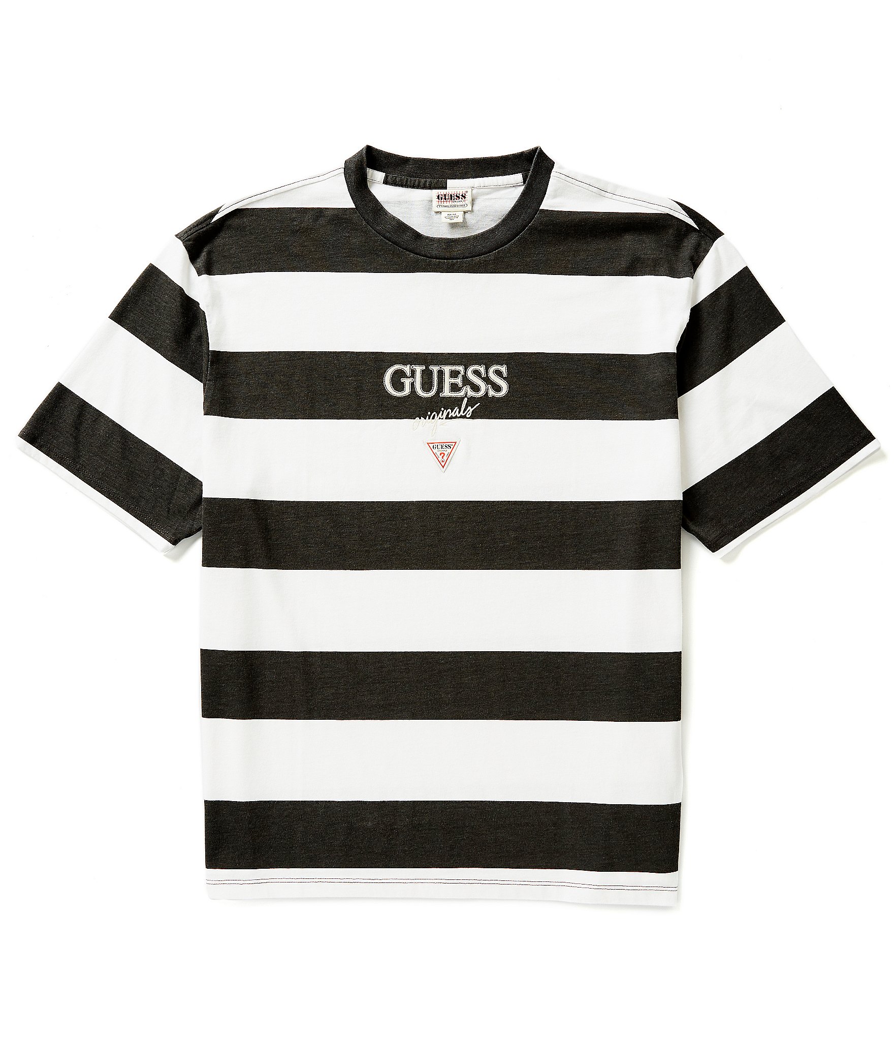 Guess Short Sleeve Rugby-Stripe T-Shirt | Dillard's