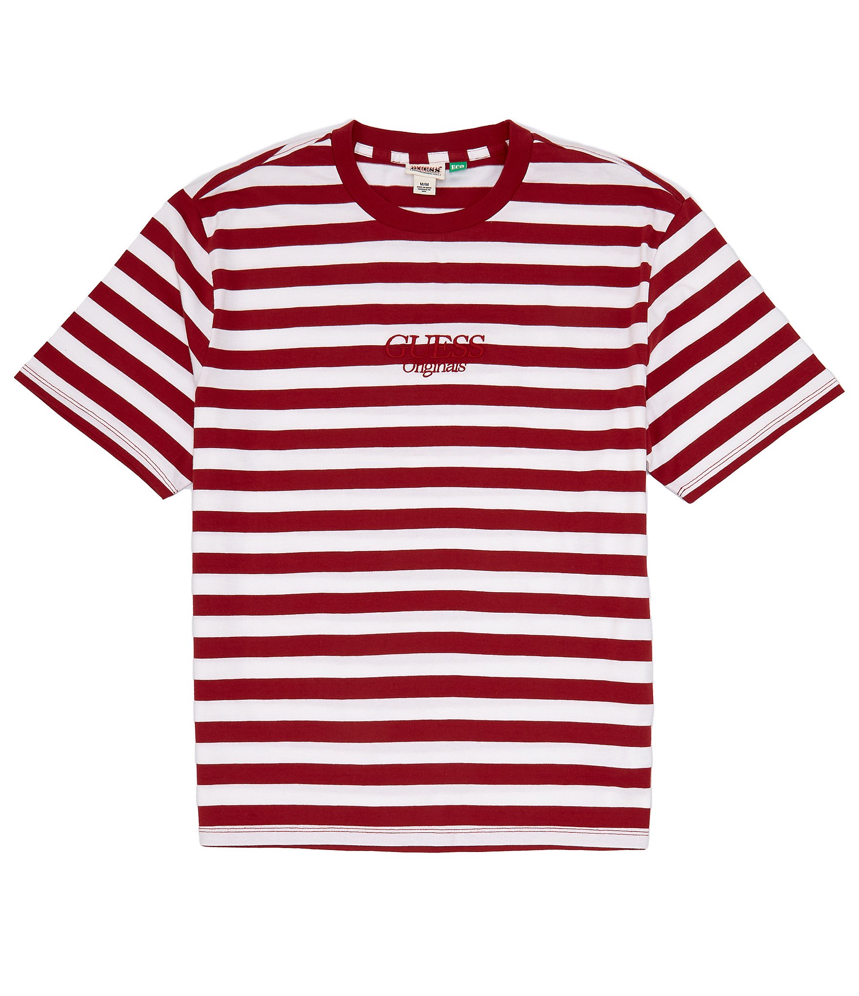 Guess Short Sleeve Simple Stripe T-Shirt | Dillard's
