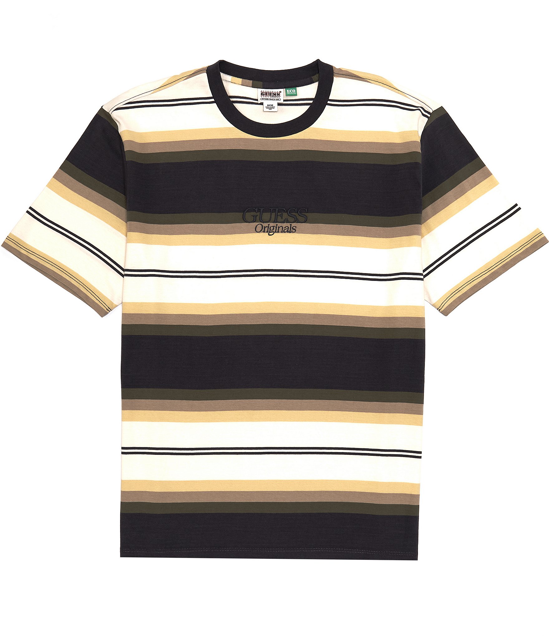 Guess Short-Sleeve Striped T-Shirt | Dillard's