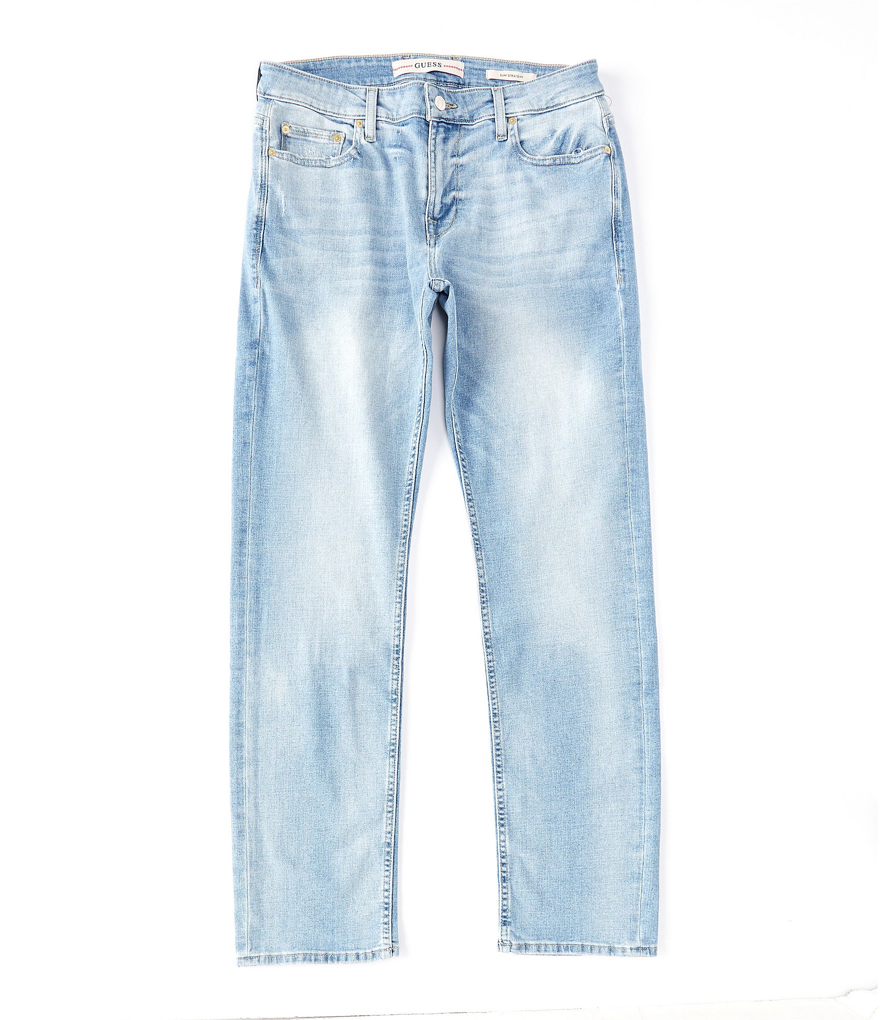 GUESS Cotton Blend Silver Stripe Unfinished Hem Black Jeans Pants - Size 26