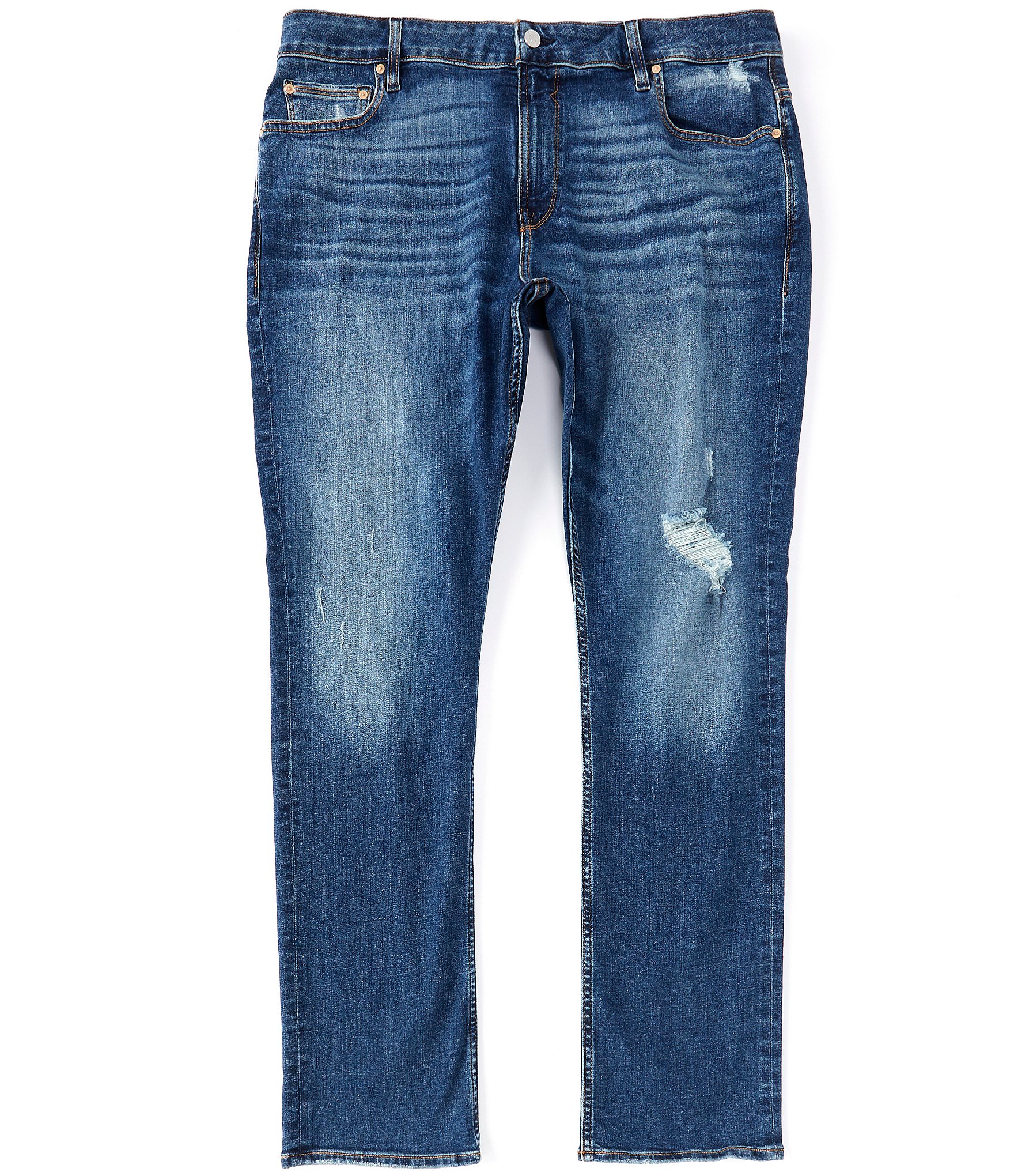 Guess Slim Fit Tapered Destructed Detail Jeans | Dillard's