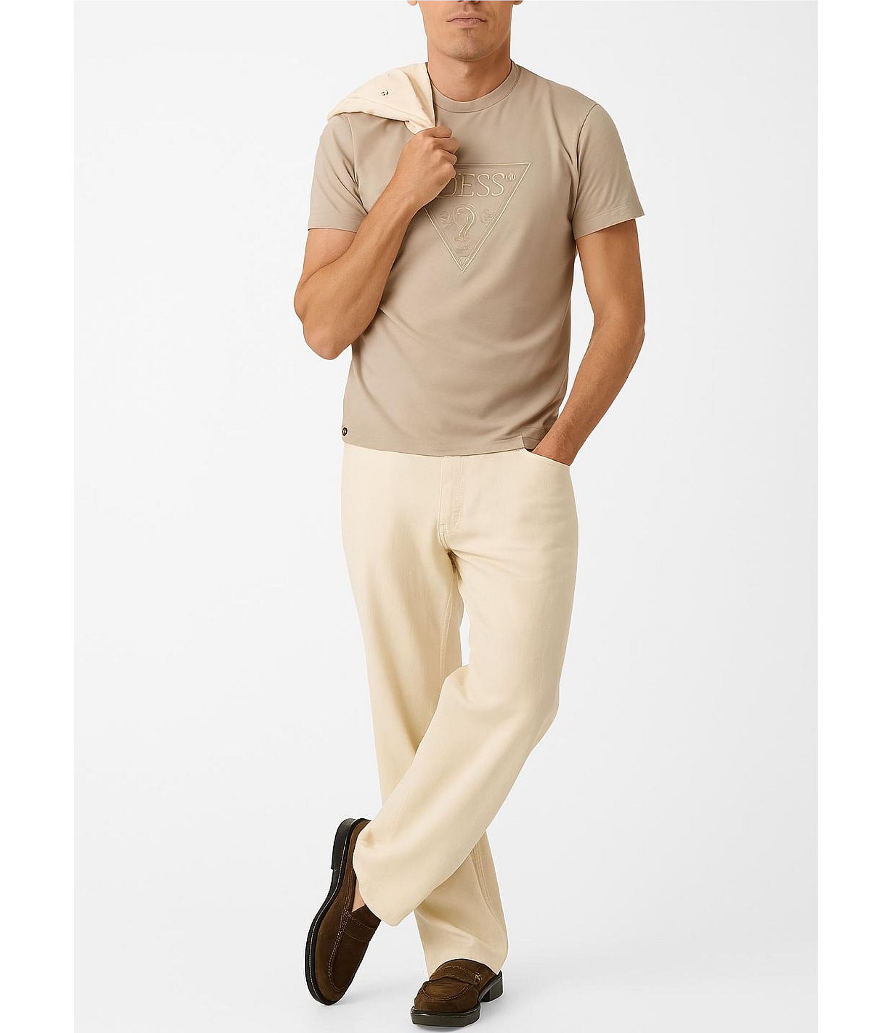 Guess Triangle Graphic Short Sleeve T-Shirt