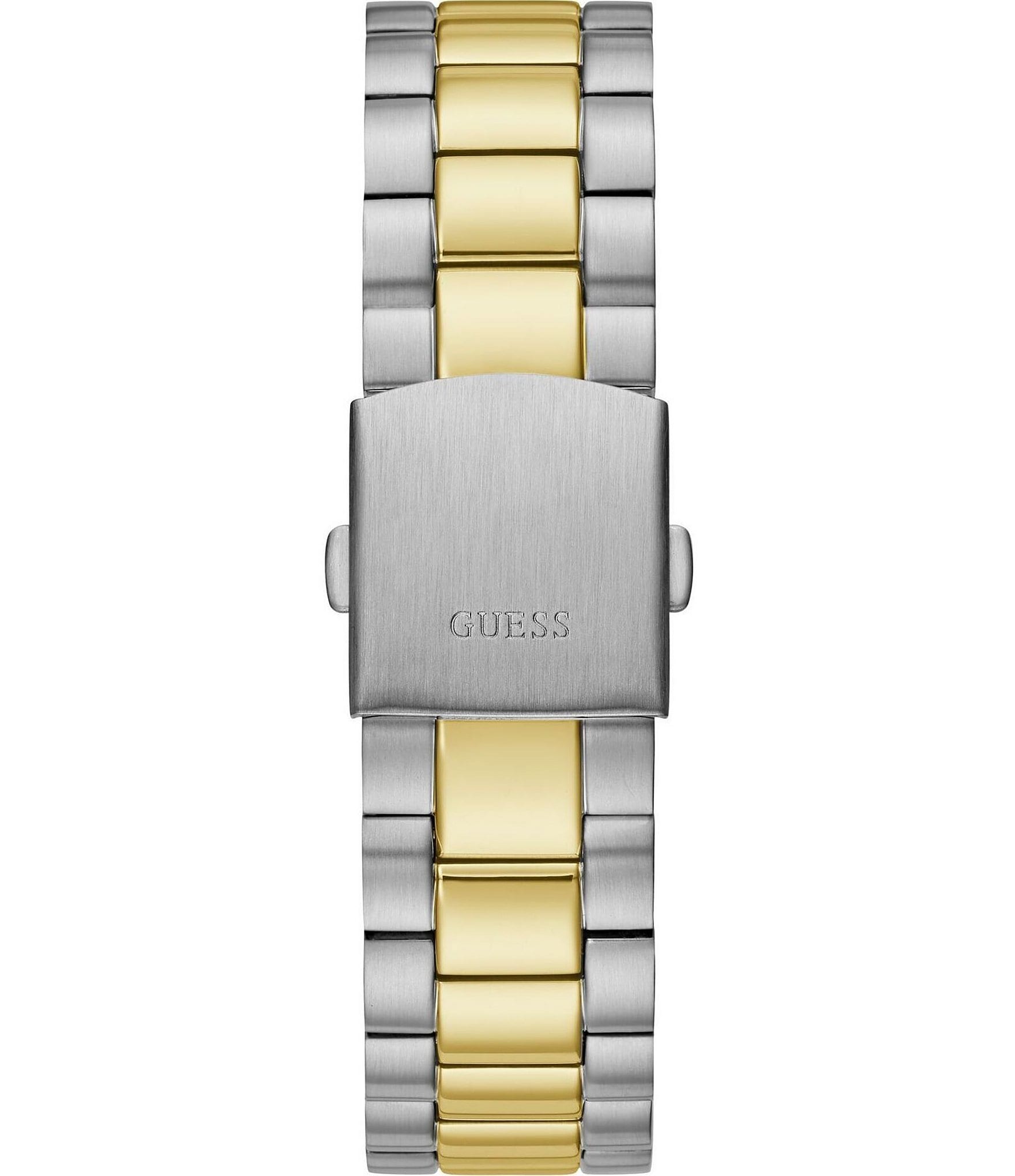 Guess Unisex Conn Analog Two Tone Stainless Steel Bracelet Watch