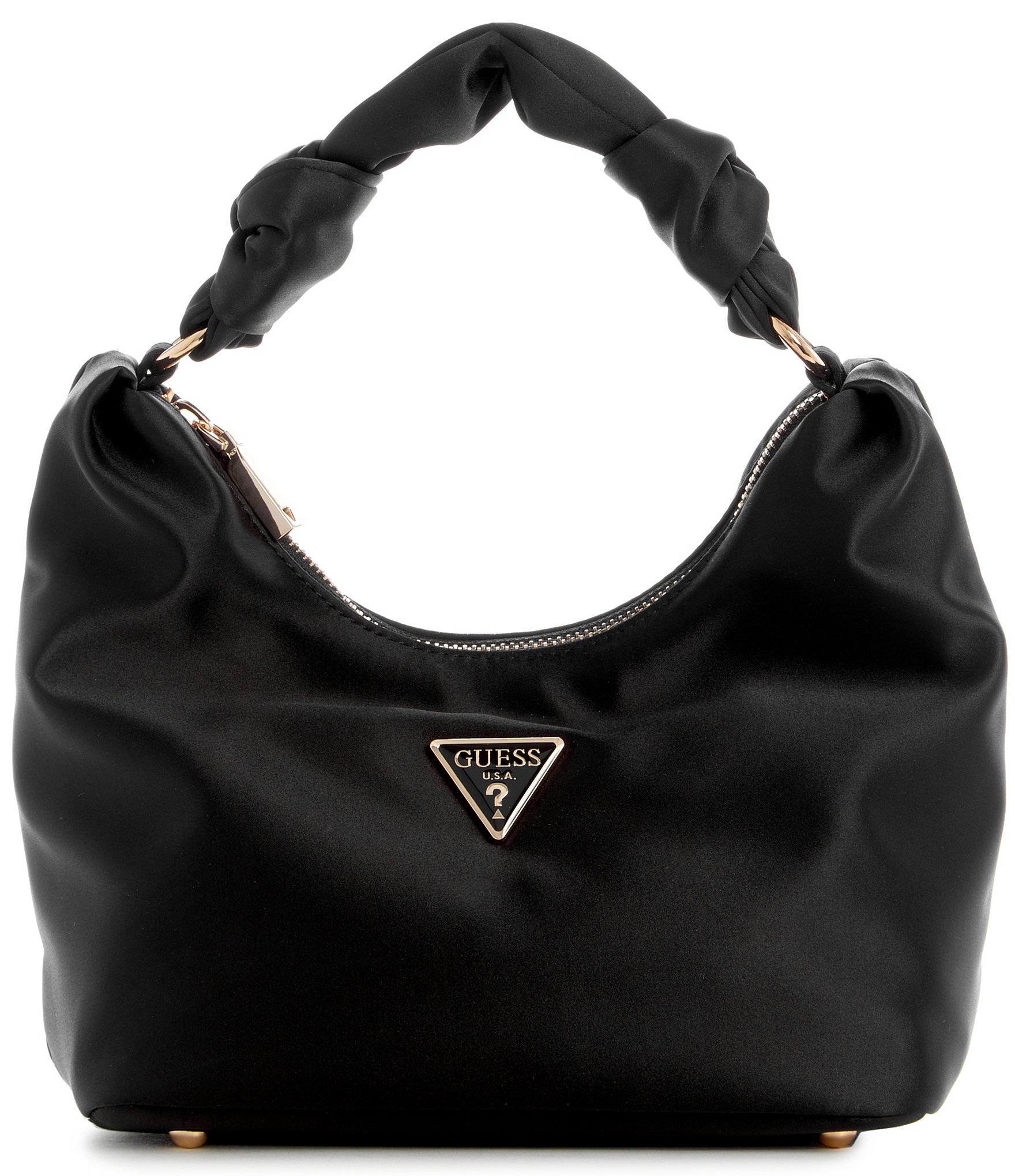 Guess Abey Small Hobo Bag in Black