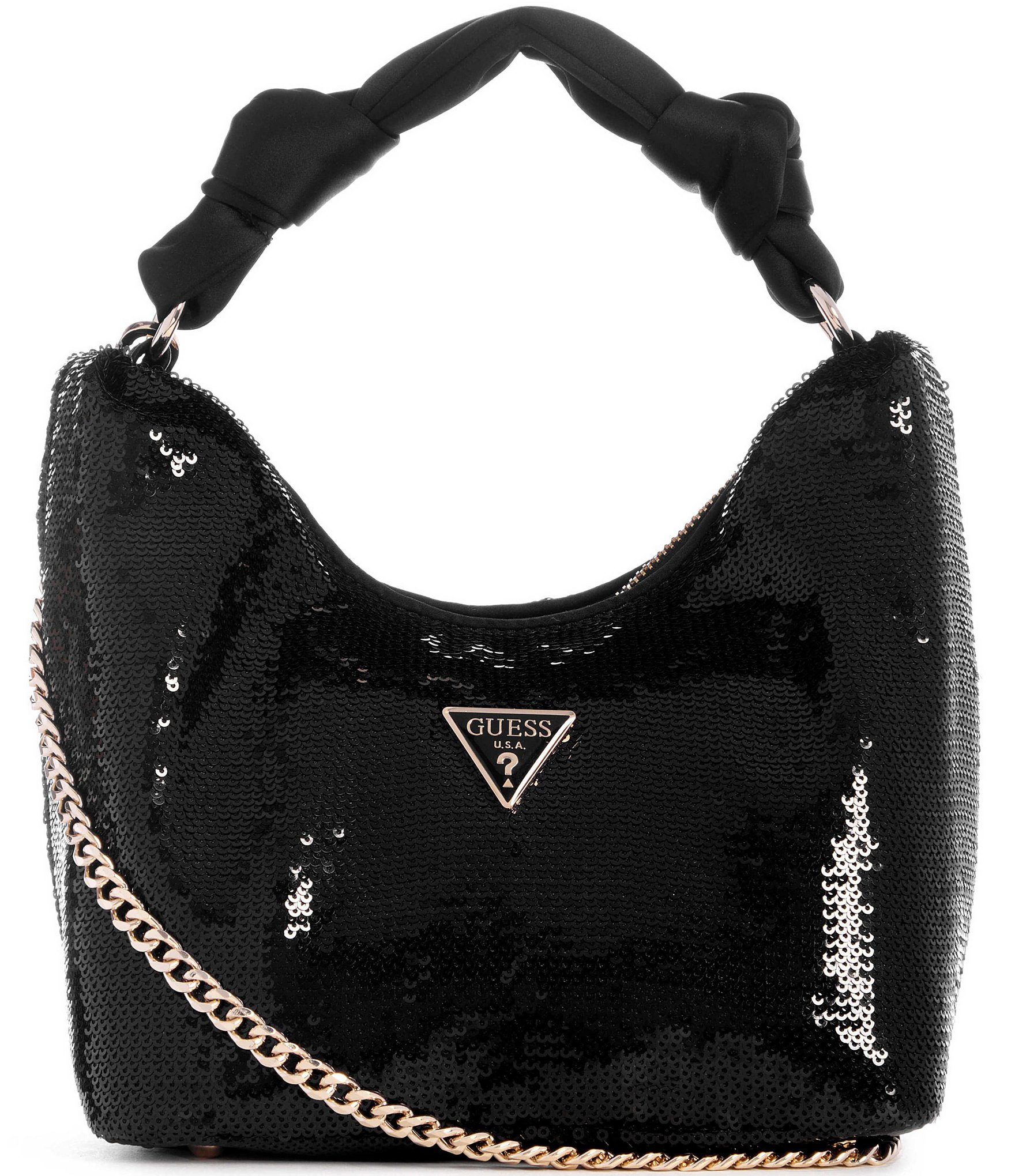 Guess Velina Sequin Hobo Bag | Dillard's