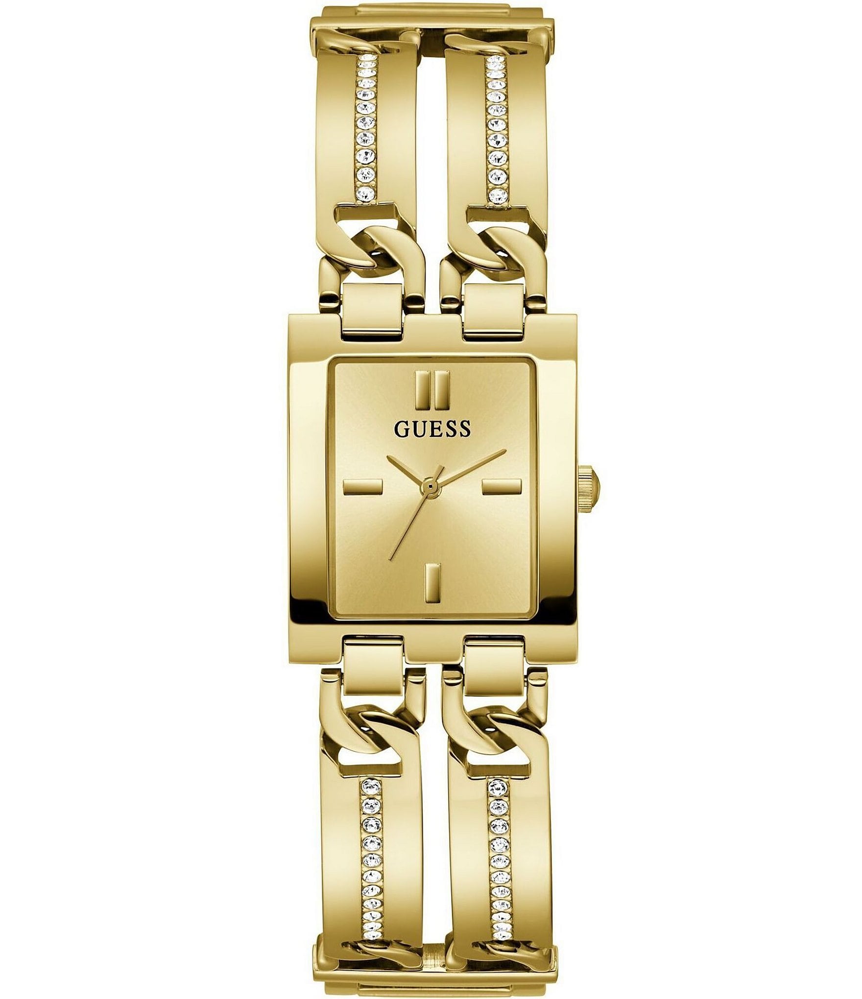 Guess QUATTRO CLEAR Women's Transparent Dial Rose Gold Bracelet Watch  GW0300L3 - First Class Watches™ USA