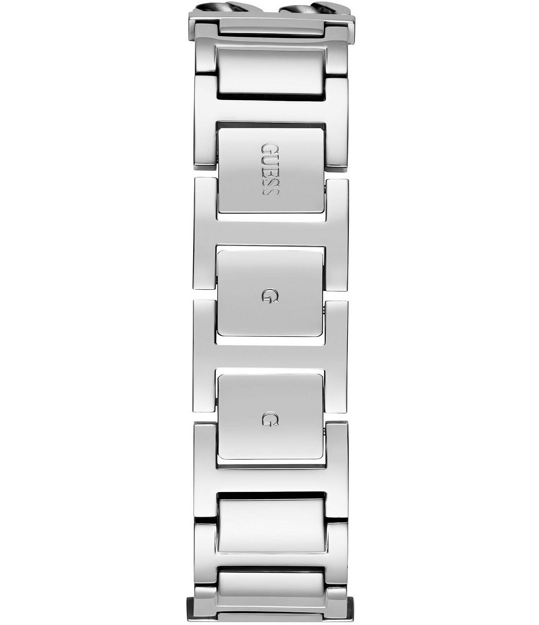 Guess Women's Analog Rectangular Case Stainless Steel Bracelet Watch