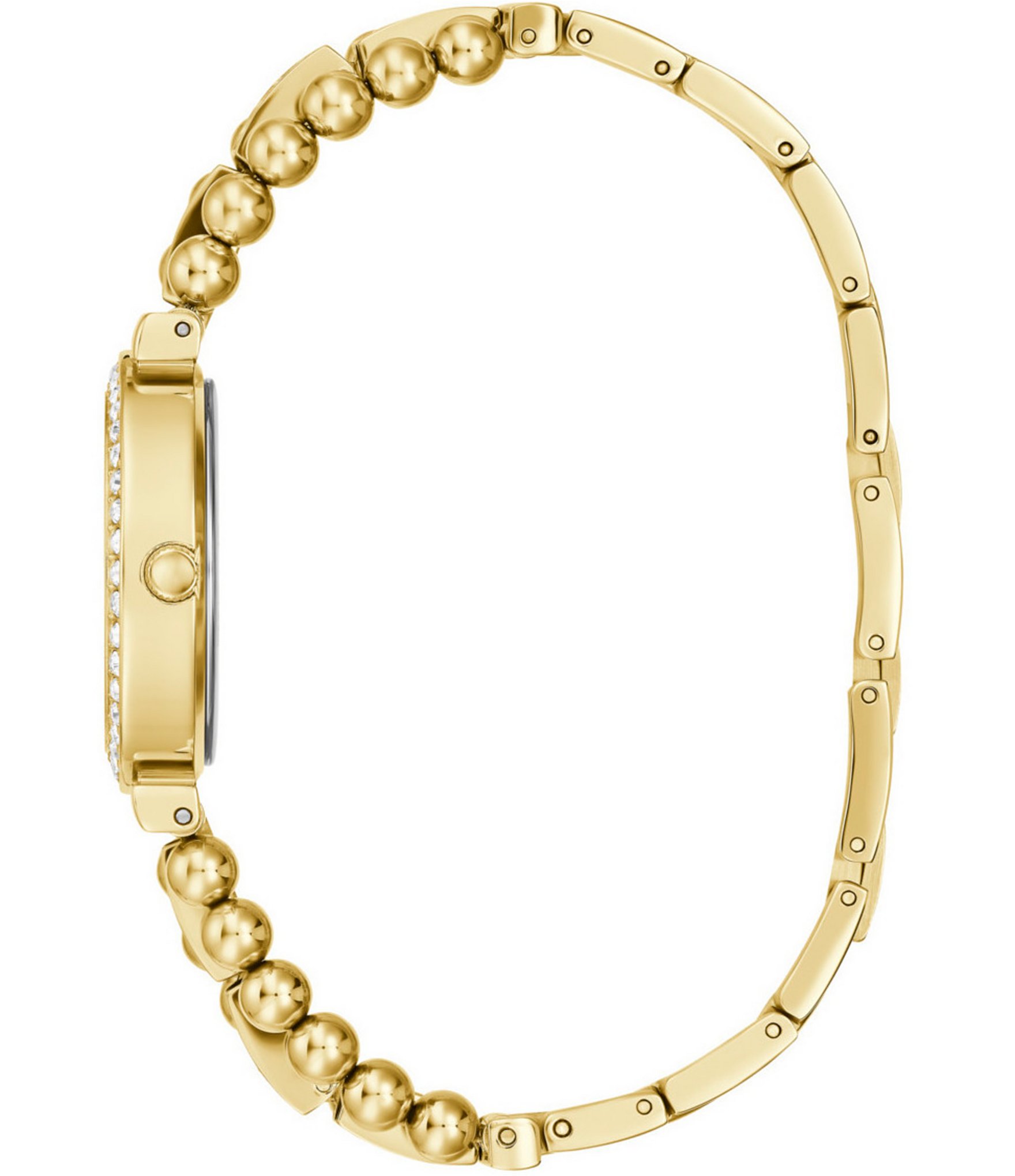 Guess Women's Glitz Quartz Analog Gold Stainless Steel Bracelet Watch