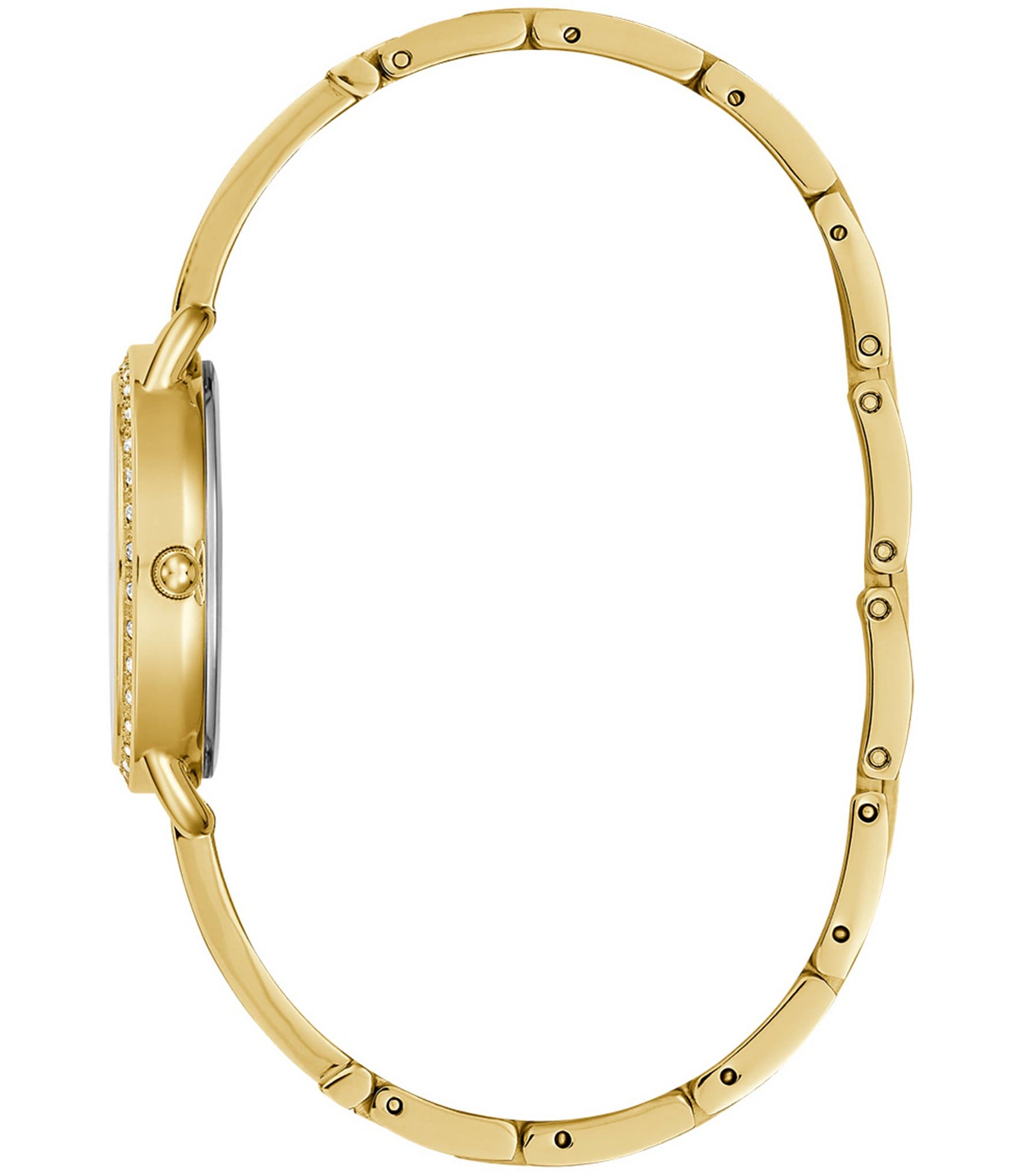 Guess Women's Gold-Tone Crystal Analog Watch