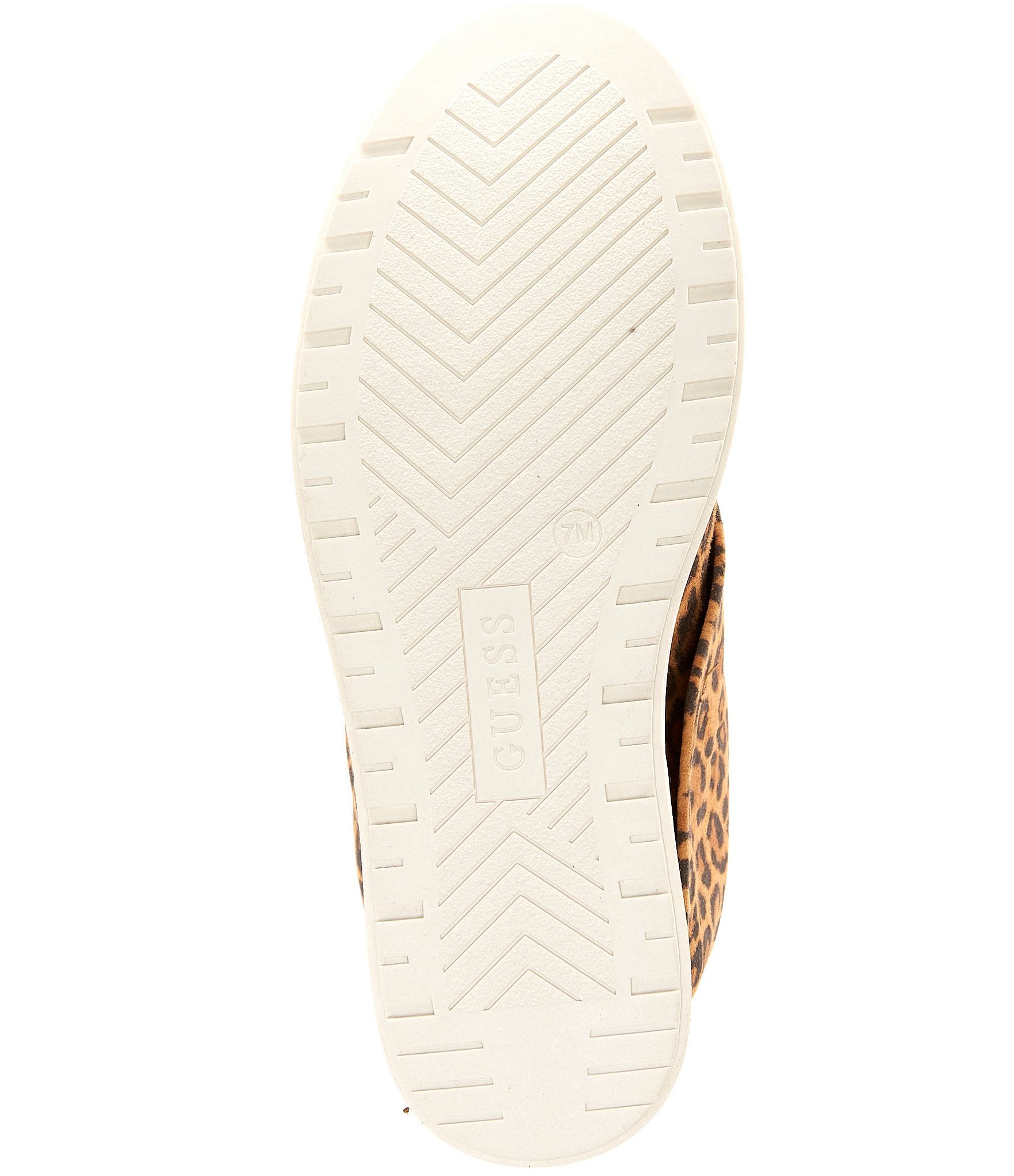 Guess Women's Guinna Leopard Fold-Over Wedge Booties