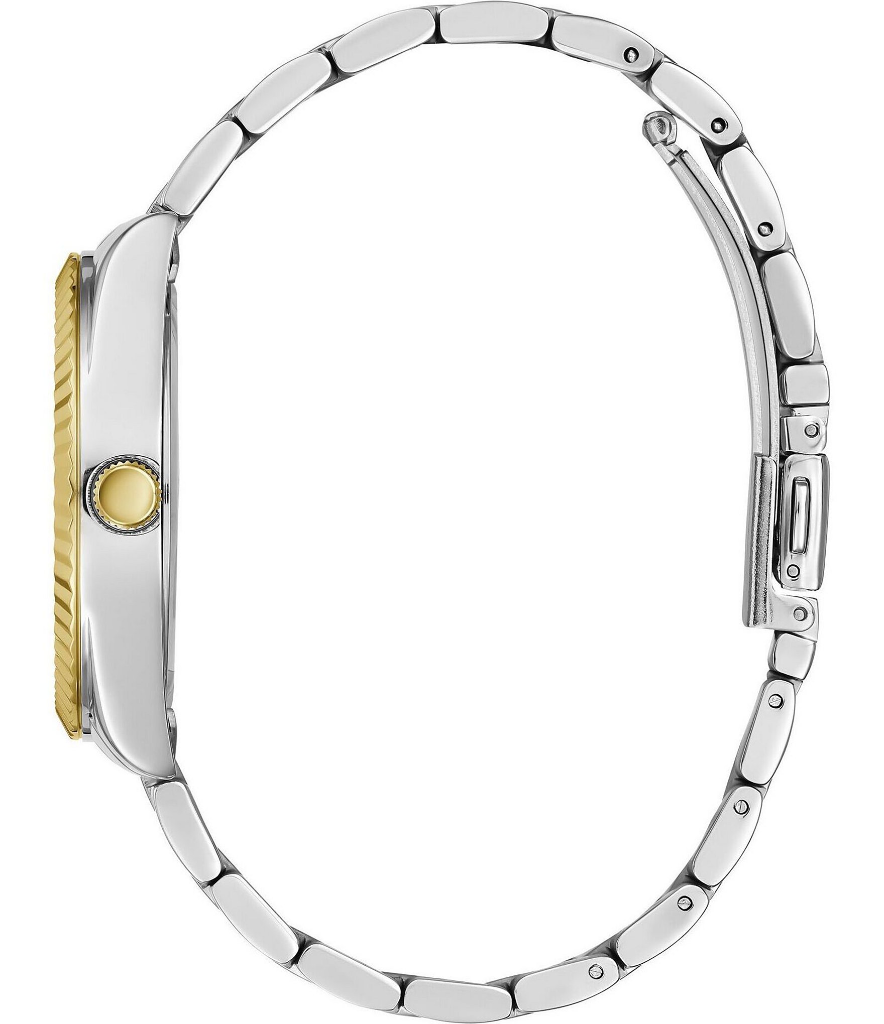 Guess Unisex Luna Analog Two Tone Stainless Steel Bracelet Watch