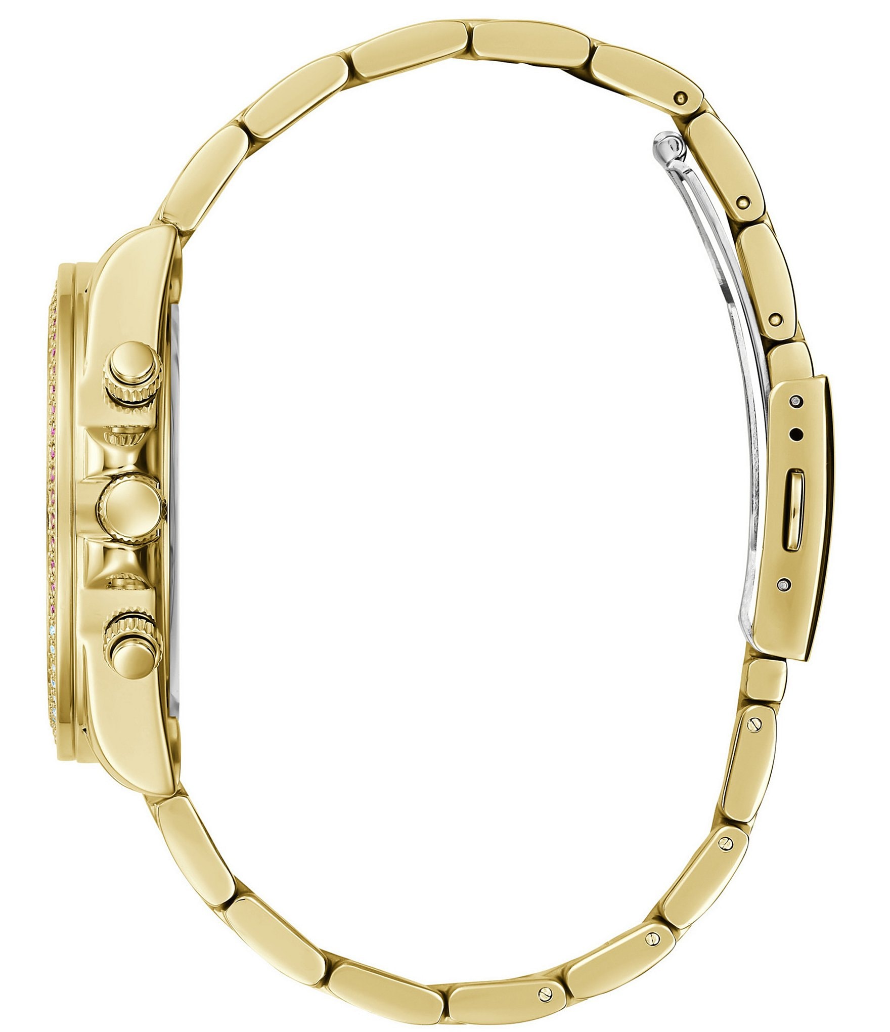 Guess Women's Sol Gold-Tone Multifunction Bracelet Watch