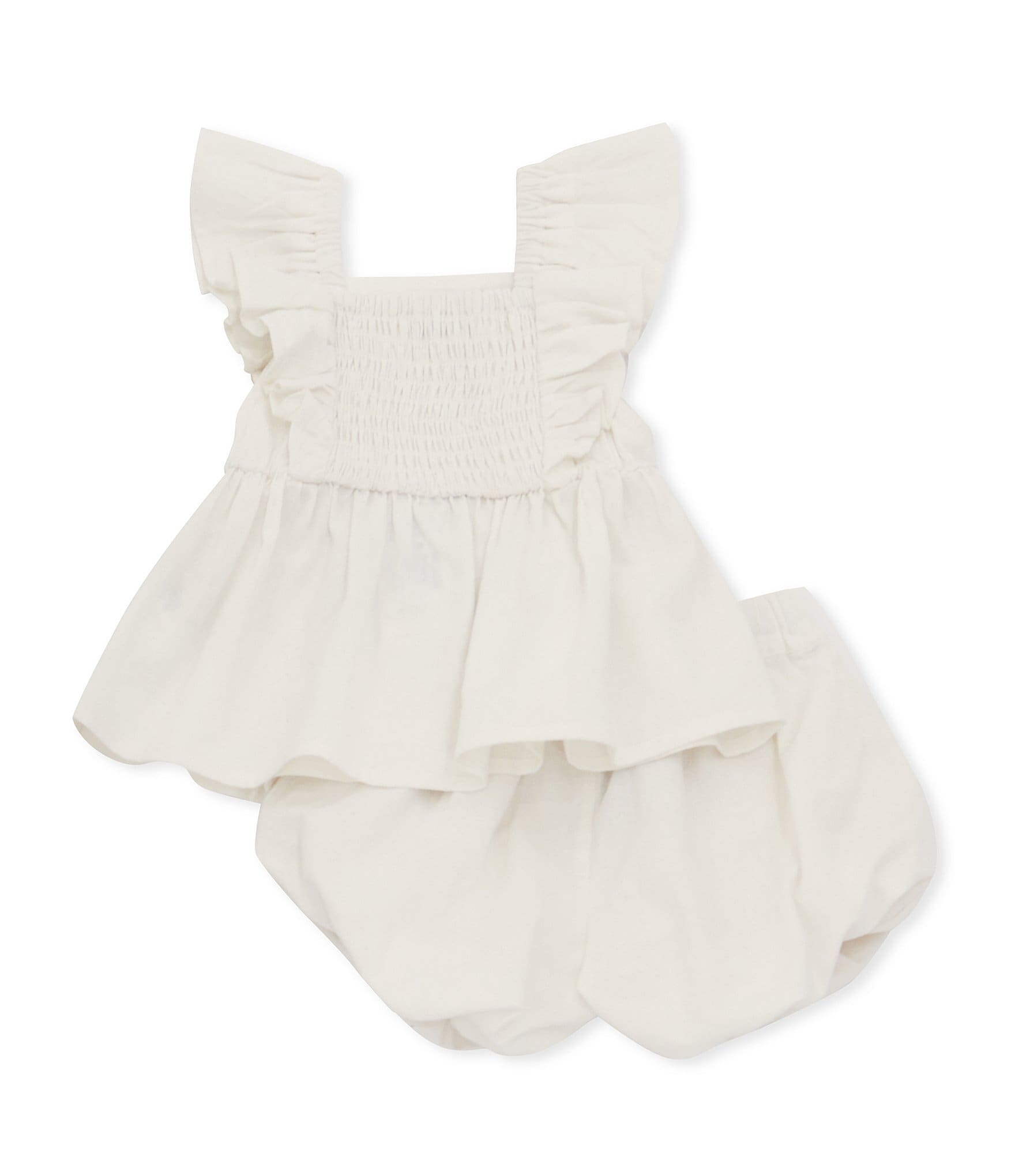 Habitual Baby Girls 12-24 Months Sleeveless Embroidered Top & Bubble-Hem Shorts Set