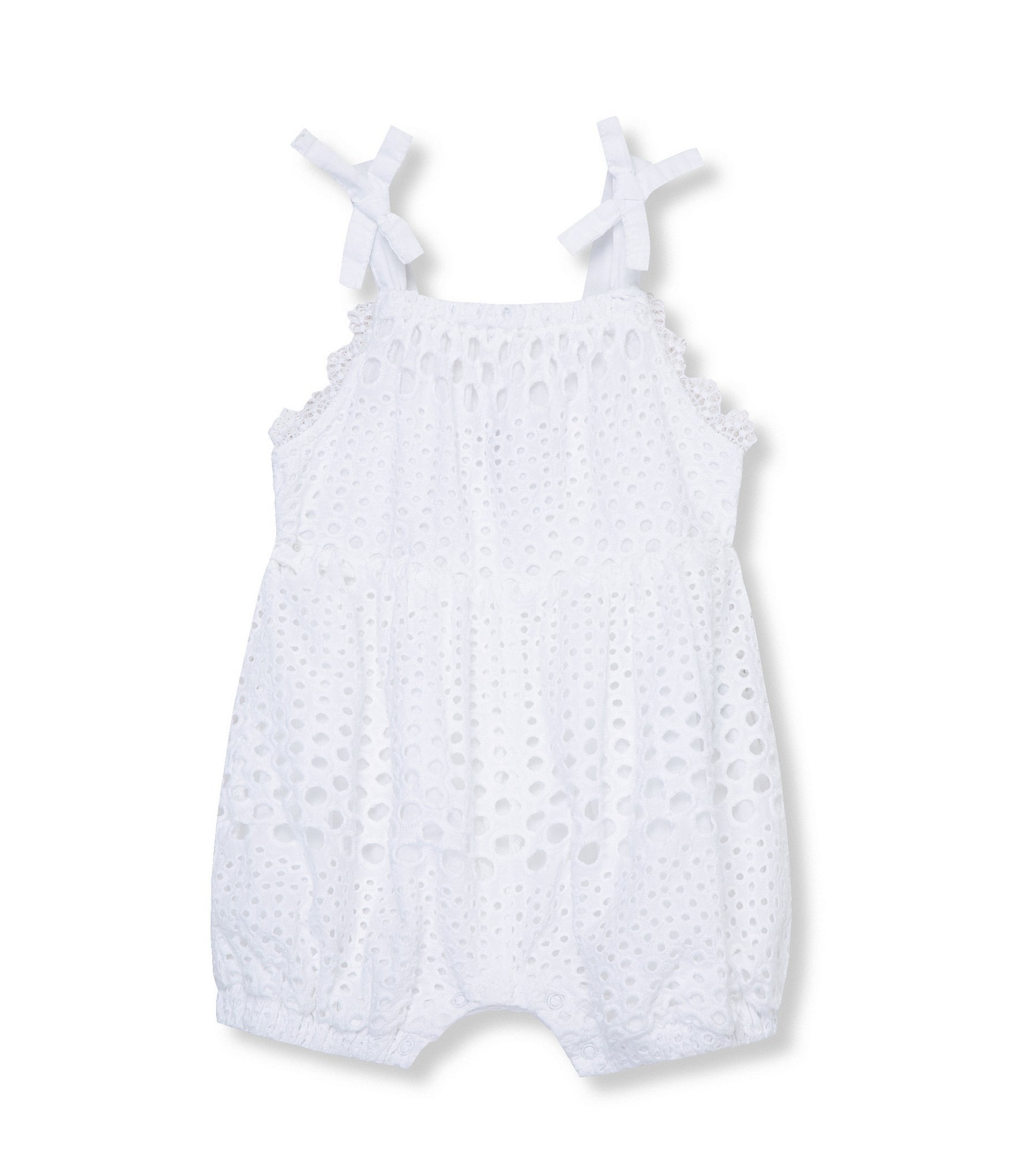 Habitual Baby Girls 12-24 Months Sleeveless Eyelet-Embroidered Babydoll Romper