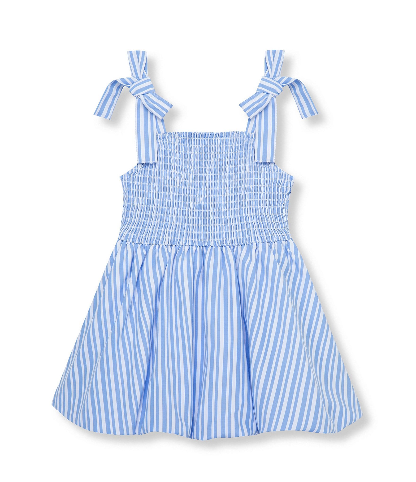 Habitual Baby Girls 12-24 Months Sleeveless Striped Smocked Fit-And-Flare Dress