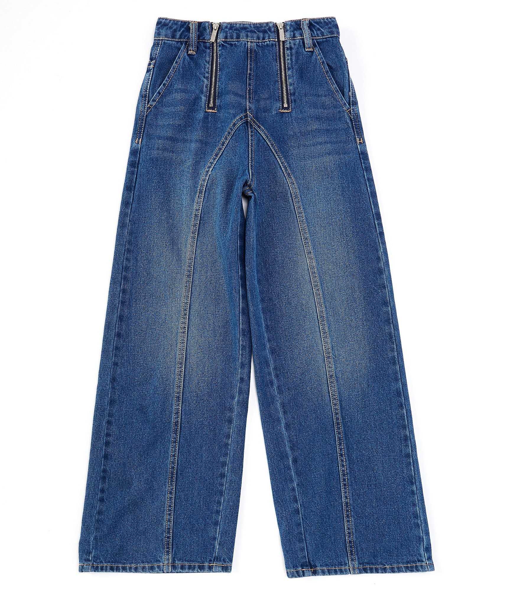 Habitual Big Girls 7-16 High-Waisted Wide Leg Jeans