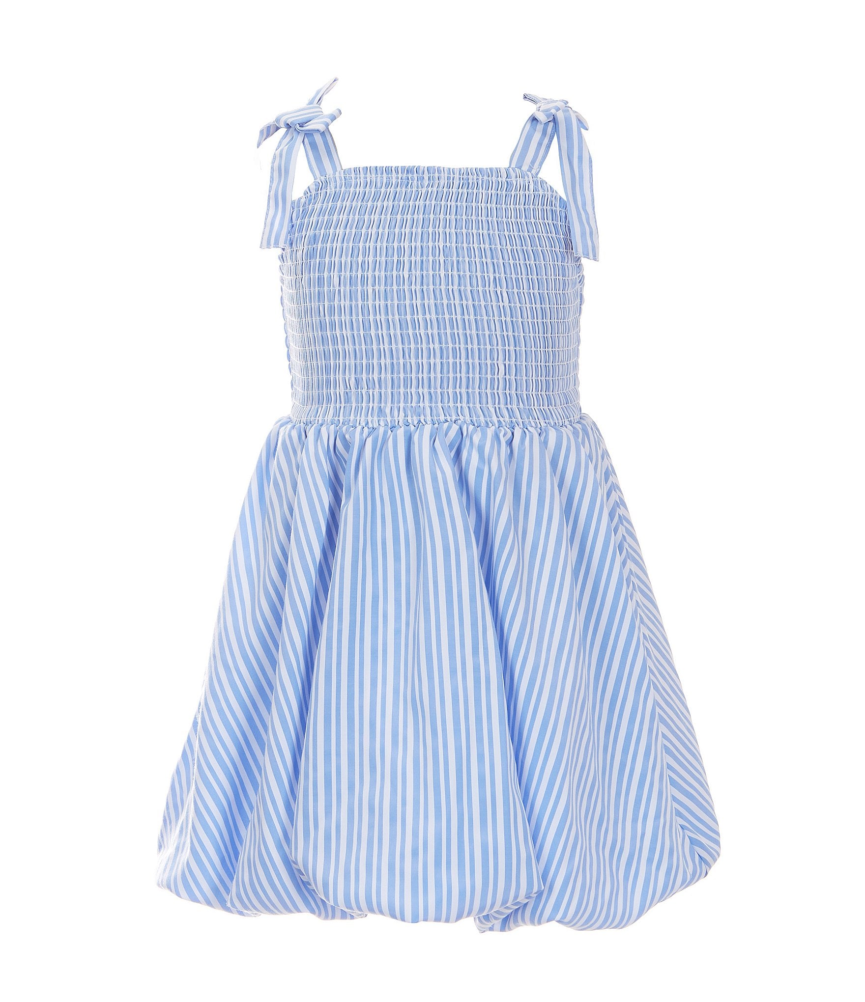 Habitual Little Girls 2T-6 Sleeveless Smock Bubble Babydoll Dress ...