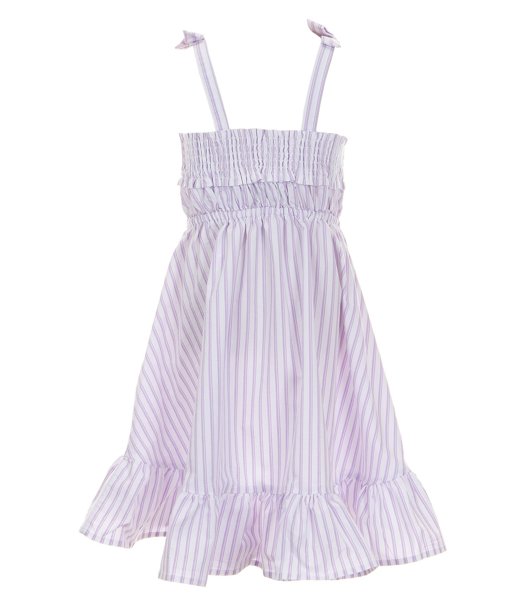 Habitual Little Girls 2T-6 Stripe Ruffle Hi-low Dress