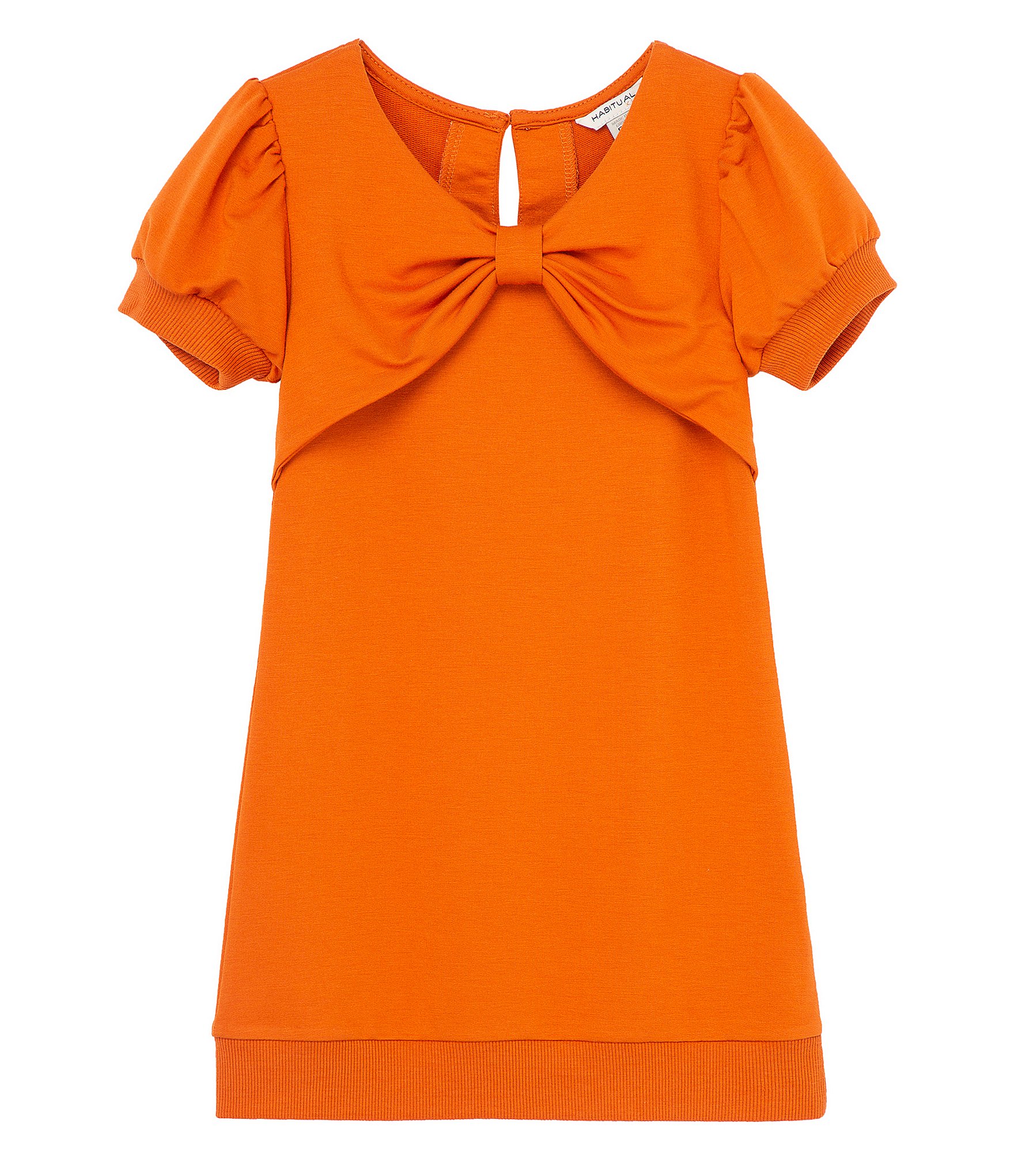 Habitual Little Girls 2T-6X A-line Puff Sleeve Bow Dress