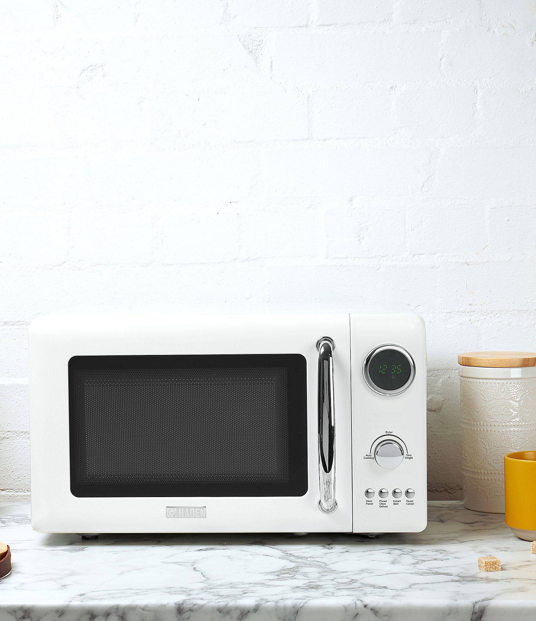 Haden Countertop Compact Retro Microwave Oven