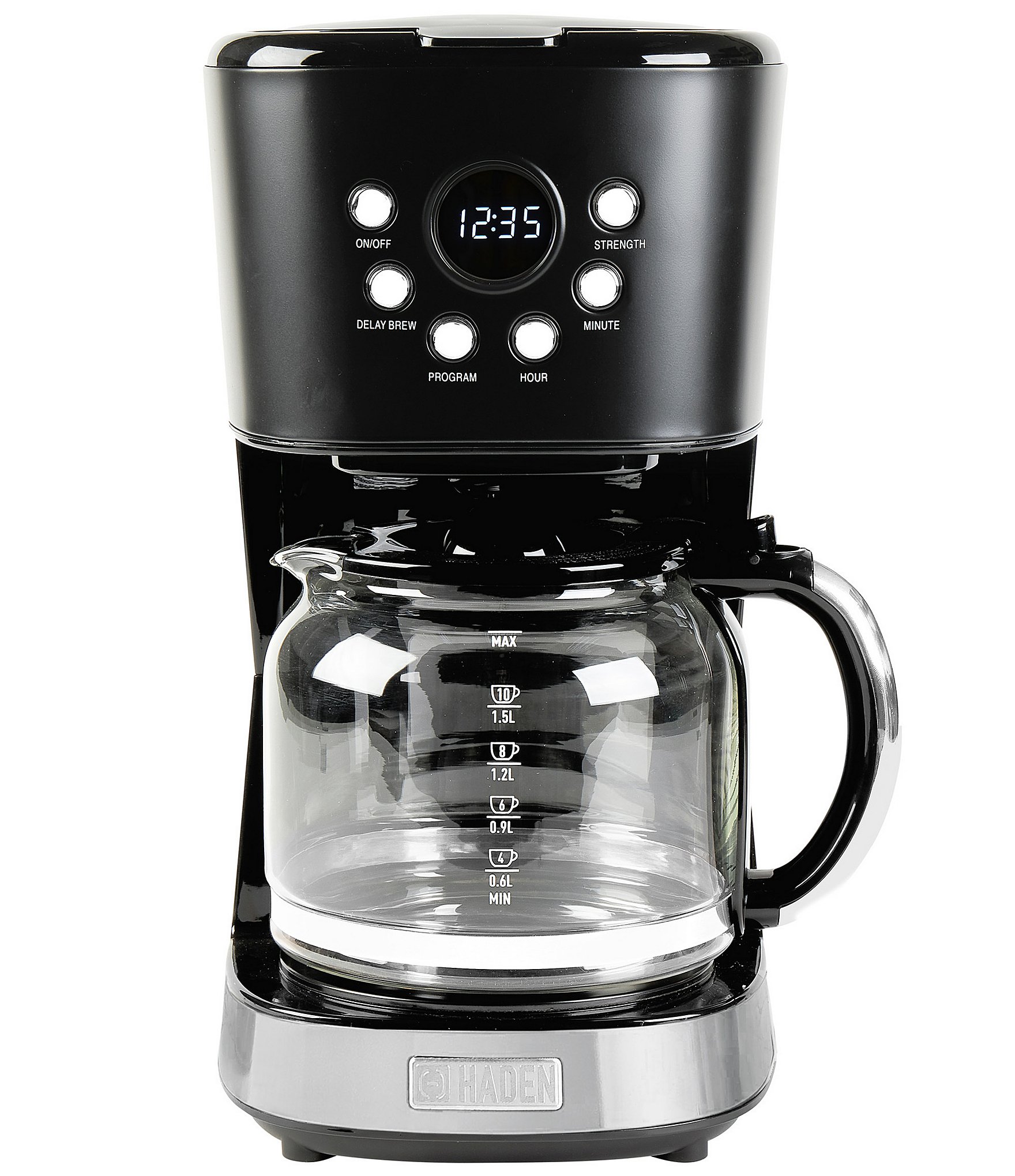 Haden Haden HADEN Drip Coffee Maker 12 Cup Countertop Coffee Machine for Home with Glass Coffee Carafe Vintage Retro Kitchen Dillard s