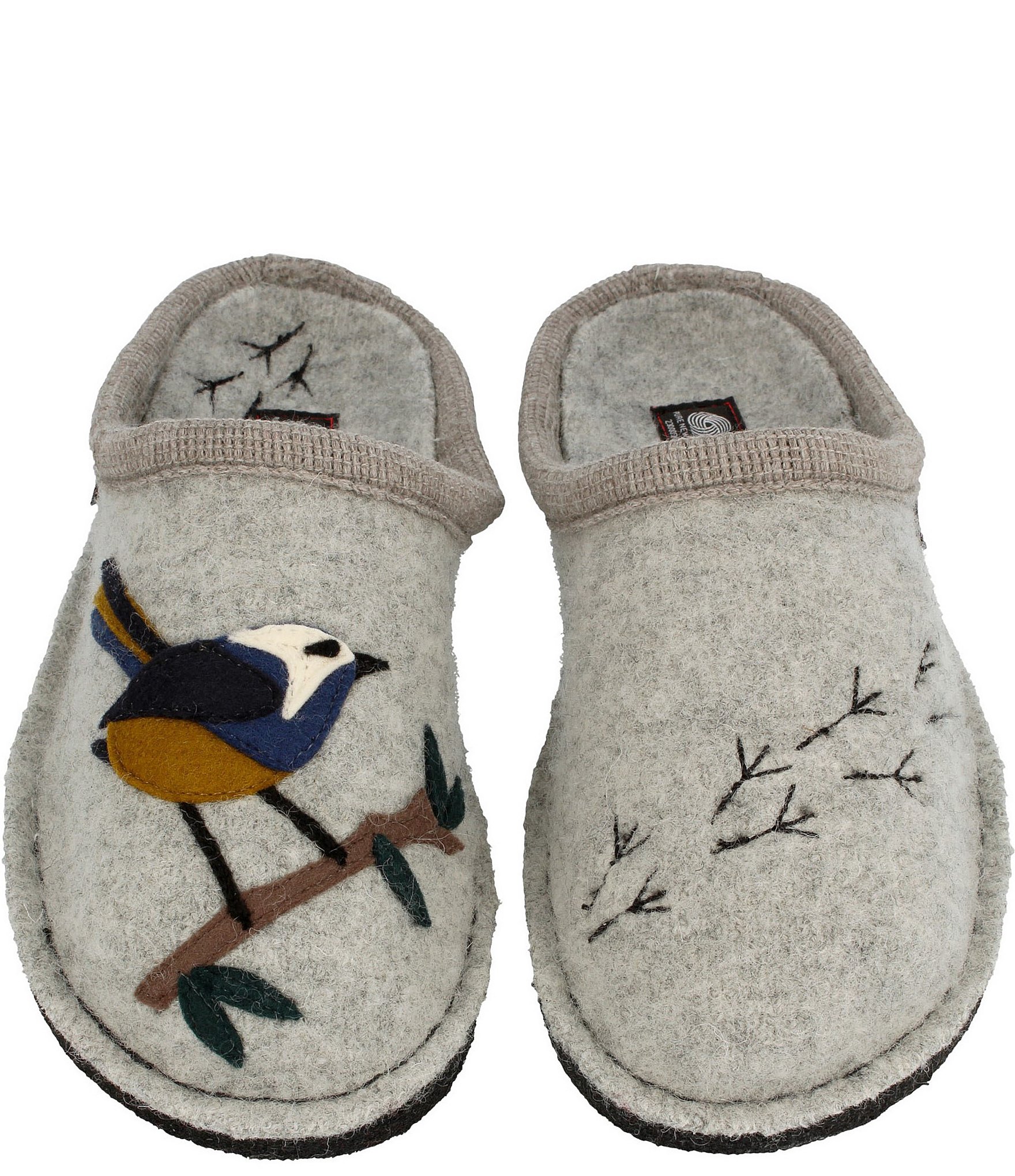 Songbird Appliqued Wool Slippers Dillard's