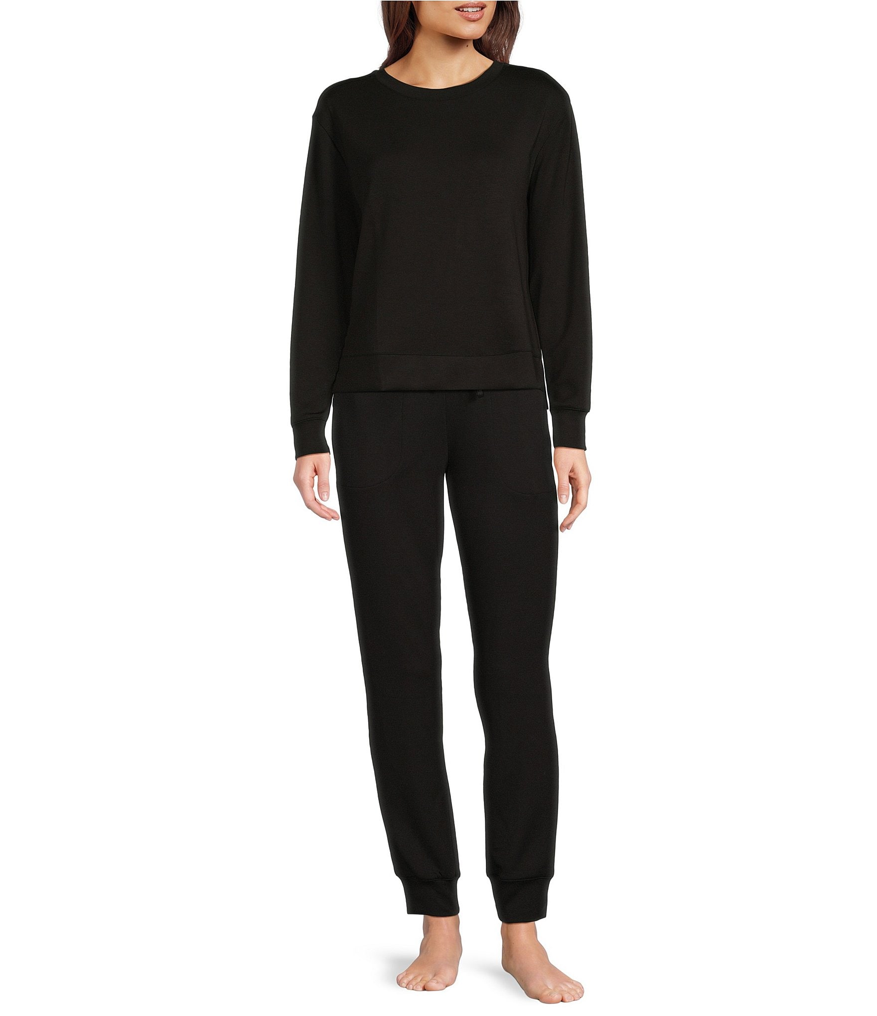 Half Moon By Modern Movement Scuba Knit Drawstring Tie Coordinating Lounge Pants