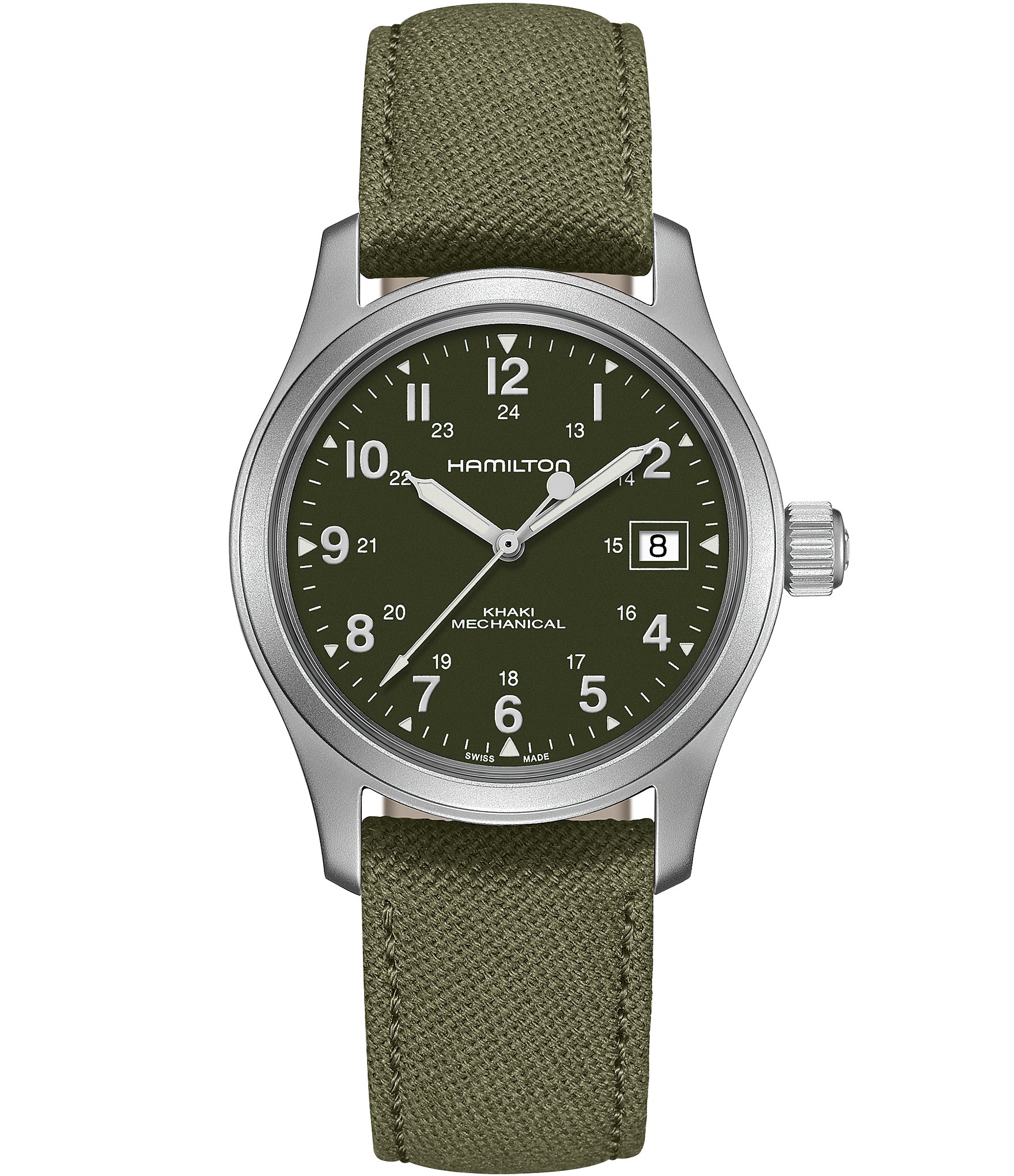 Hamilton Khaki Field Mechanical Canvas Strap Watch