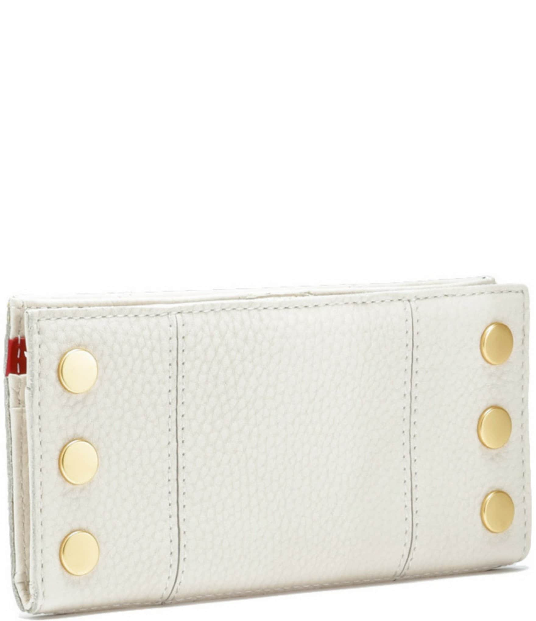 Hammitt 110 North Pebble Leather Gold Studded Checkbook Wallet