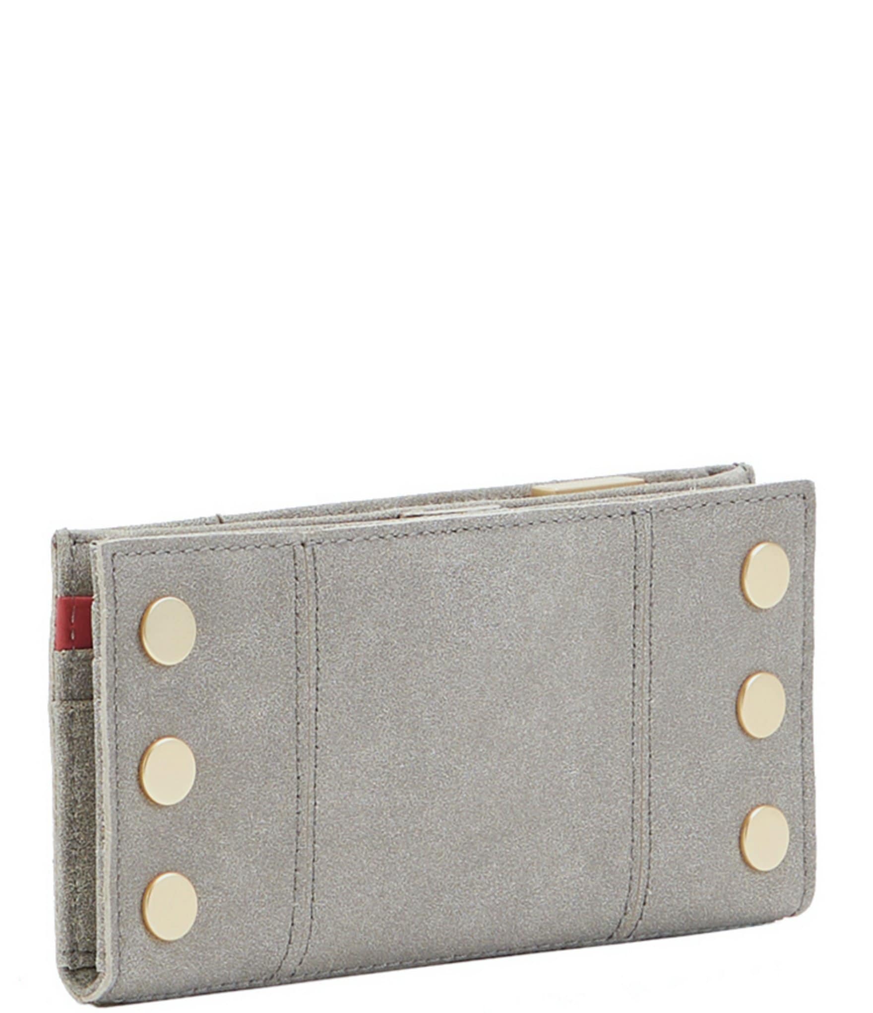 Hammitt 110 North Suede Brushed Leather Slim Wallet