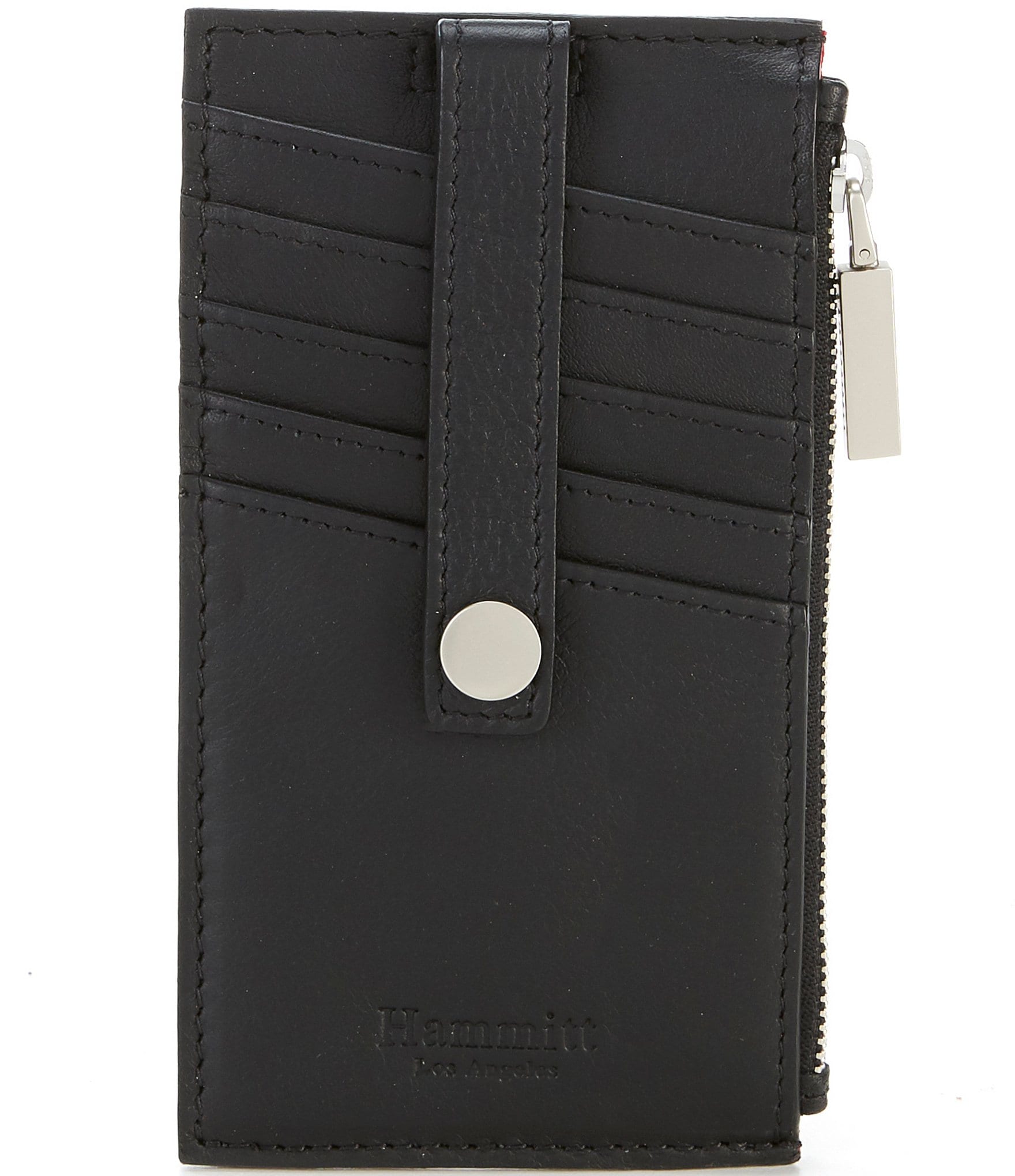 Hammitt Gunmetal Hardware 210 West Leather Card Holder