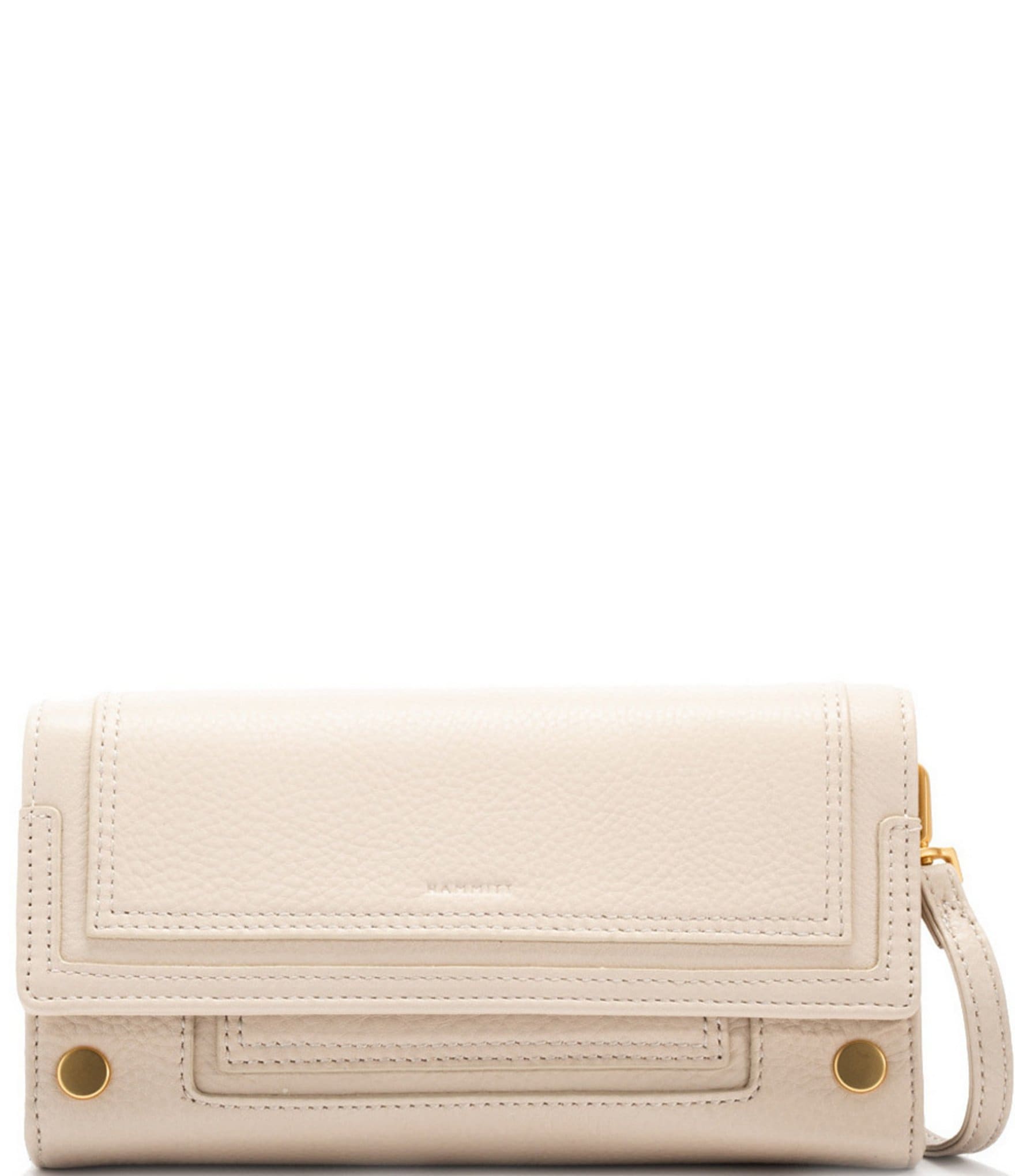 Hammitt AJ Leather Studded Snap Clutch Crossbody Bag | Dillard's