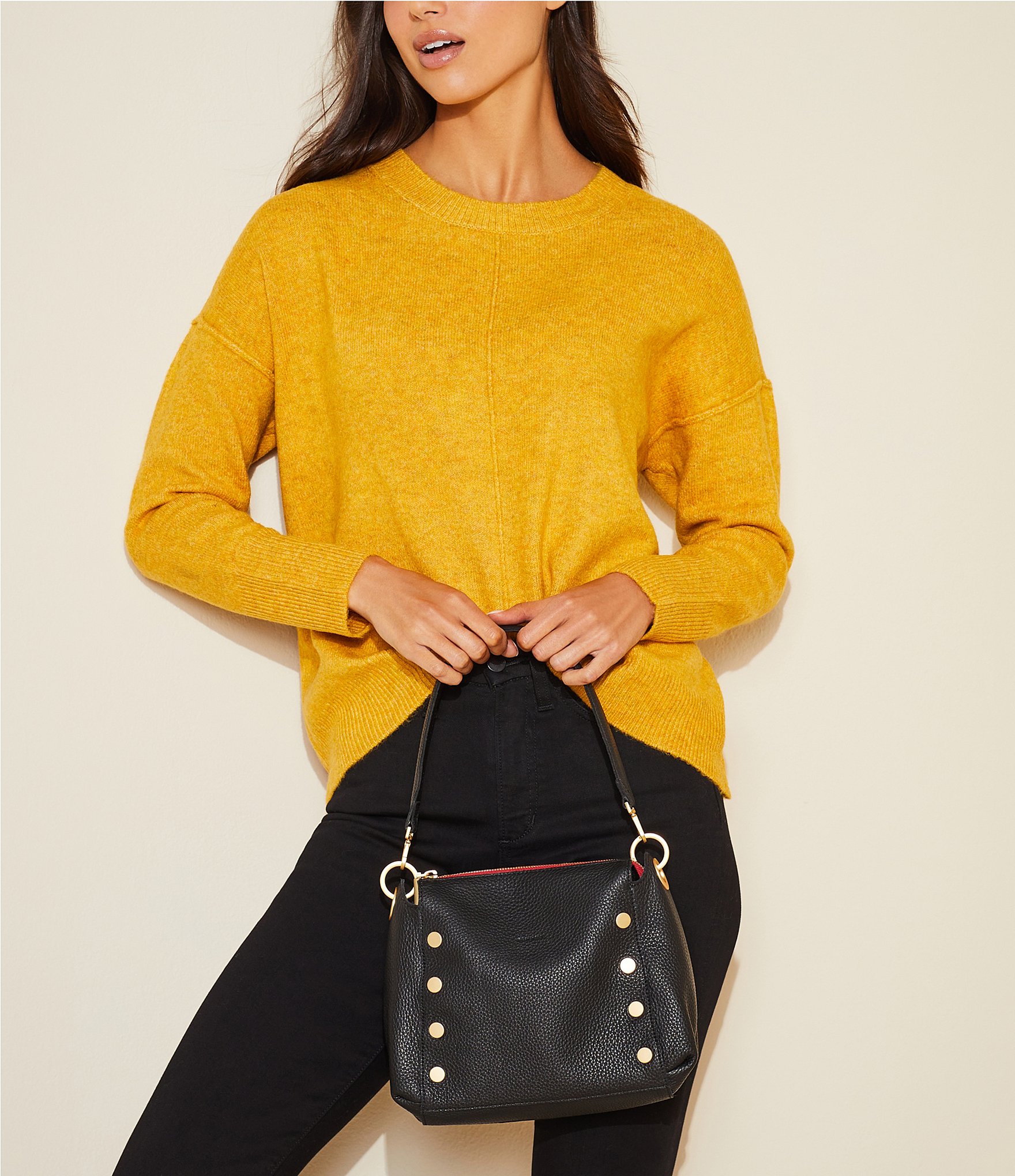 Hammitt Bryant Medium Pebbled Leather Shoulder Bag