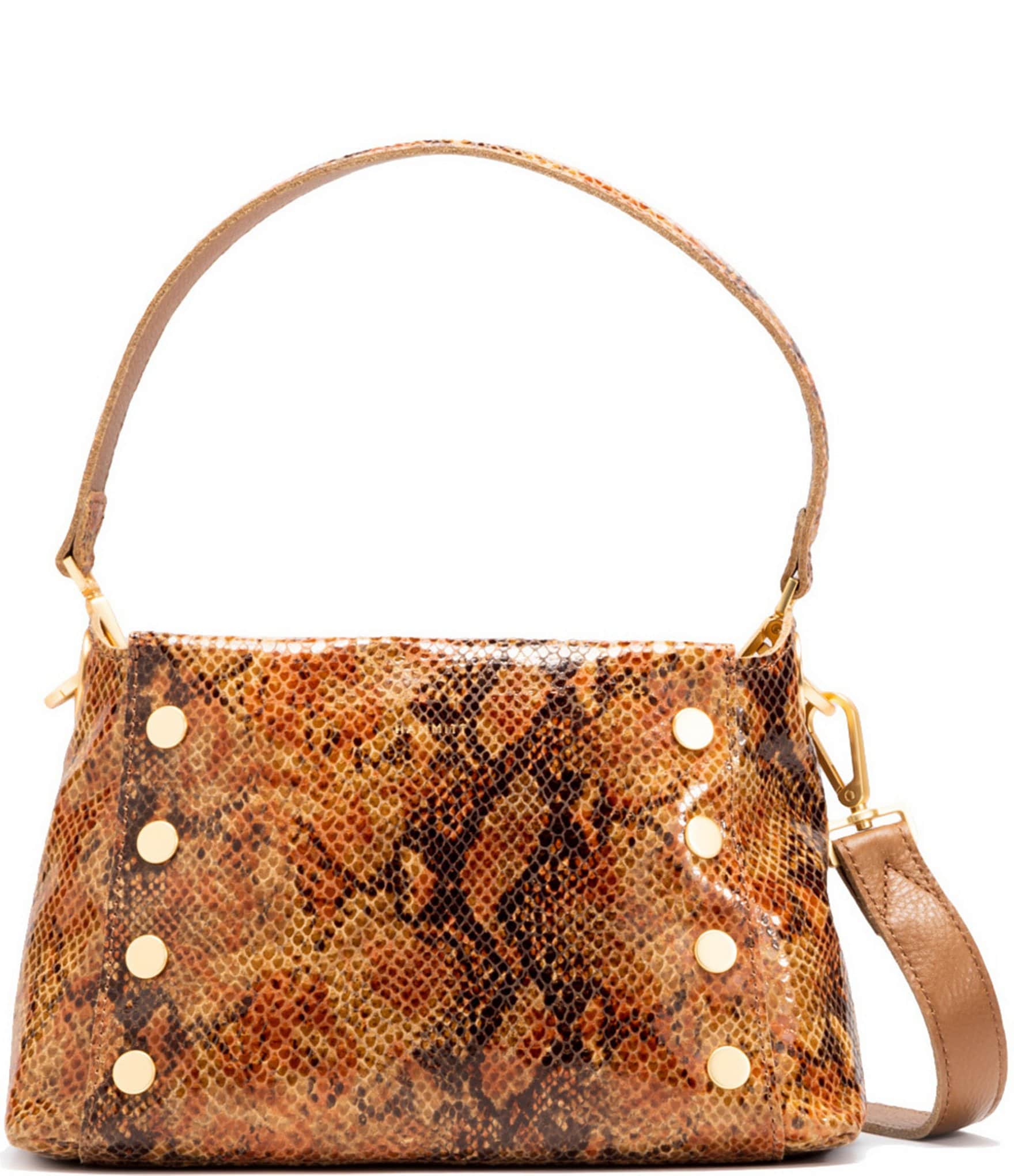 Tan Purse With Gold Chain Handle