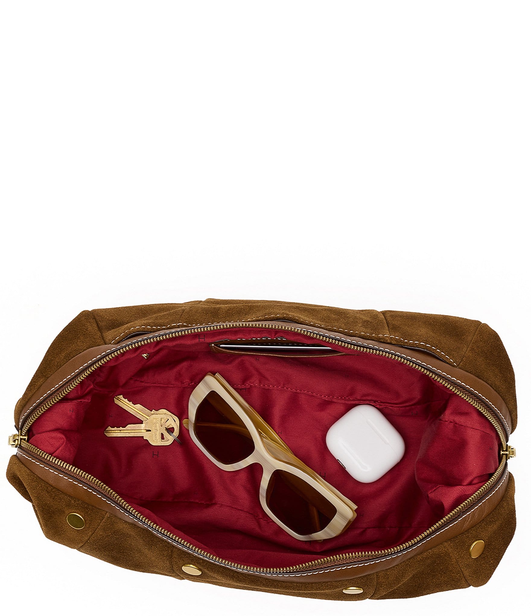 Hammitt Erica Medium Suede Croissant Shoulder Bag