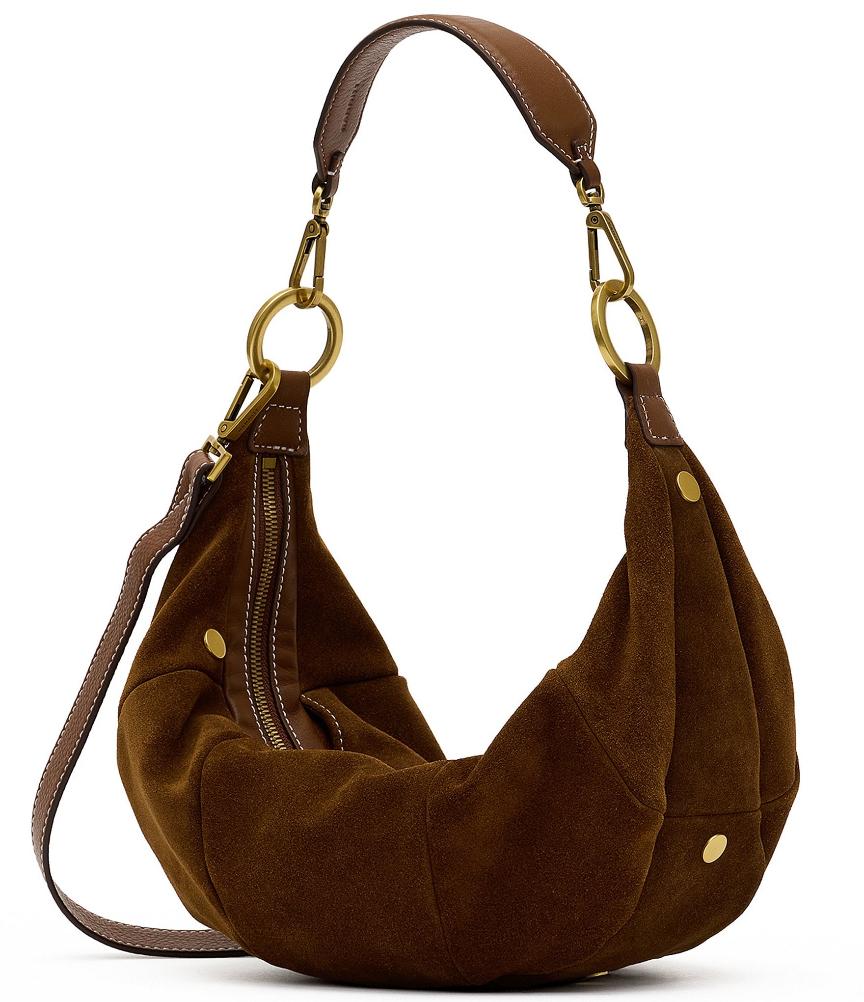Hammitt Erica Medium Suede Croissant Shoulder Bag