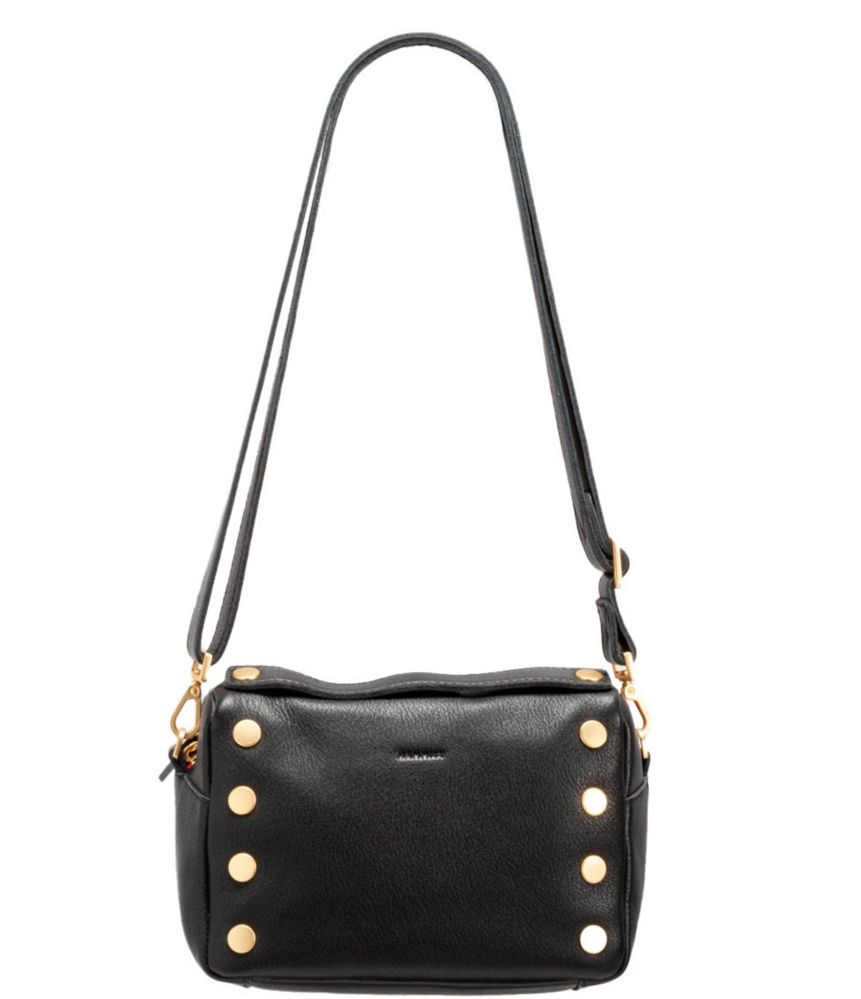 Hammitt Evan Gold Studded Pebbled Leather Crossbody Bag