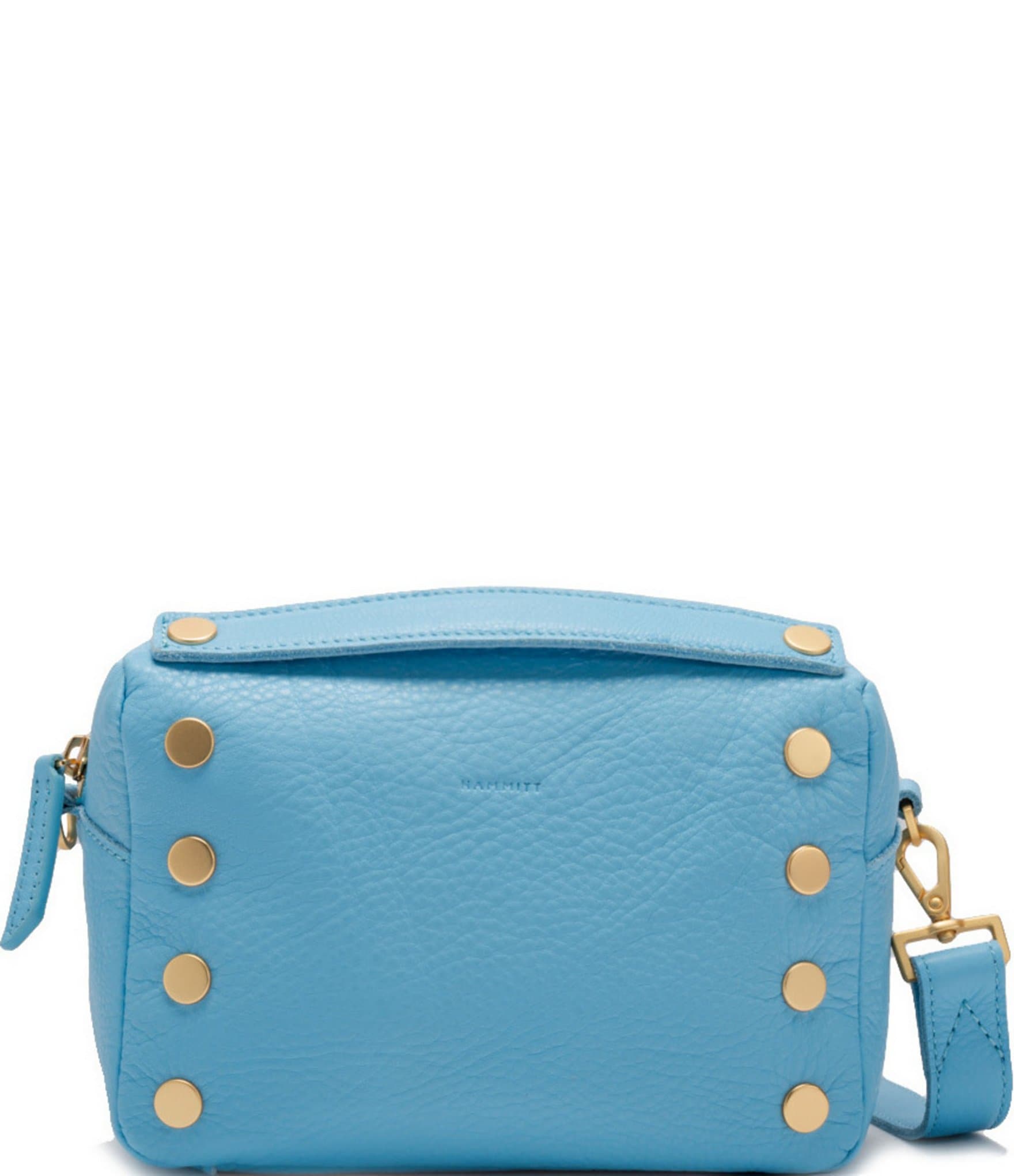 Hammitt Evan Gold Studded Pebbled Leather Crossbody Bag