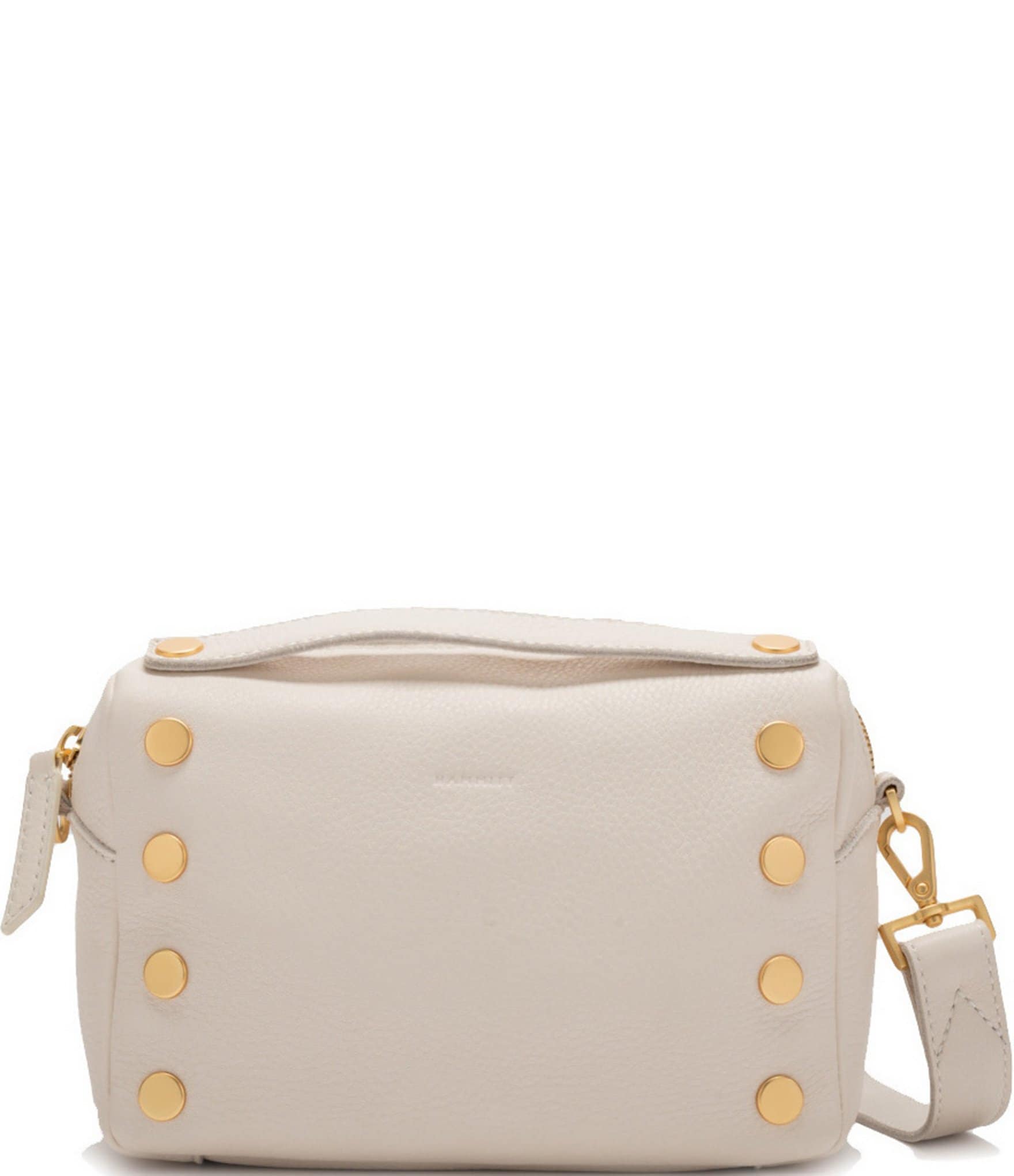 Hammitt Evan Gold Studded Pebbled Leather Crossbody Bag