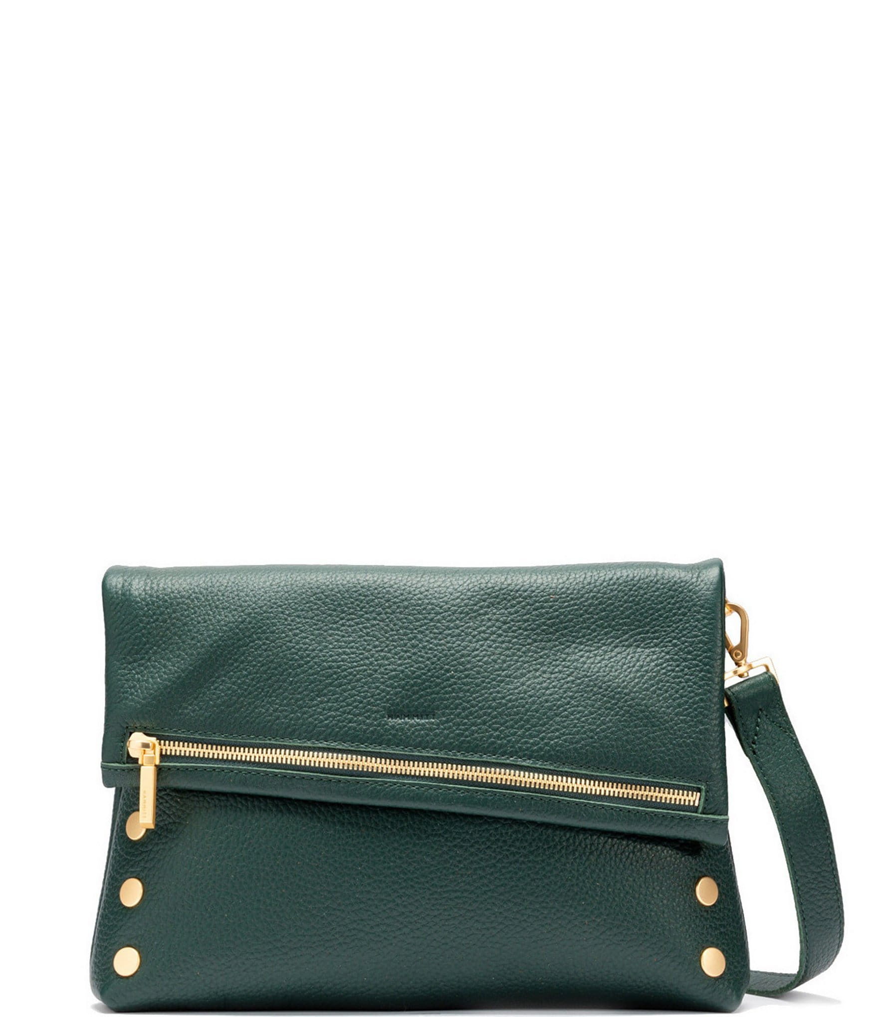 Hammitt Fold-Over VIP Leather Medium Crossbody Bag | Dillard's