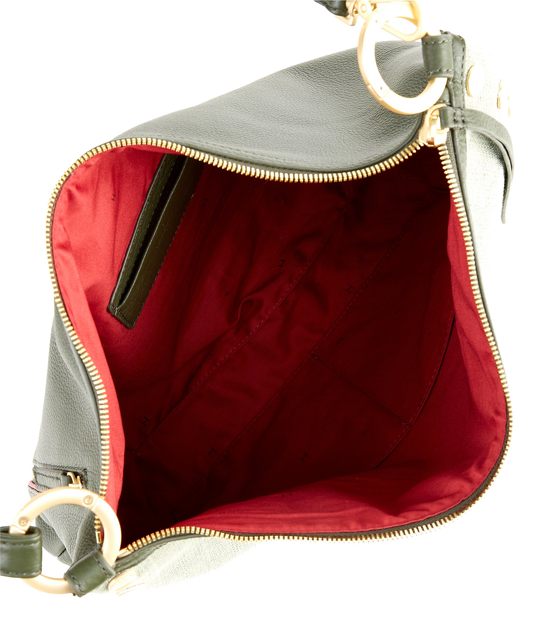 Hammitt Kyle Large Brushed Gold Canvas Shoulder Bag