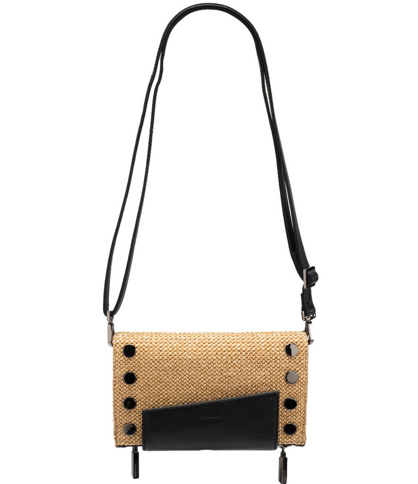 Hammitt Levy Convertible Raffia Wallet Crossbody Bag