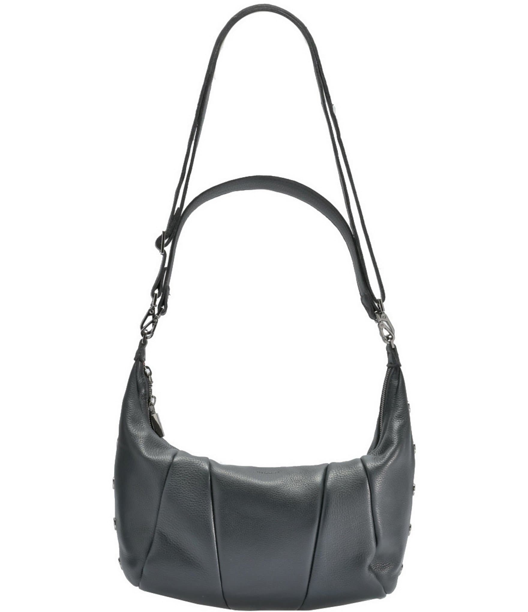 Hammitt Morgan Leather Gunmetal Hardware Shoulder Crossbody Bag