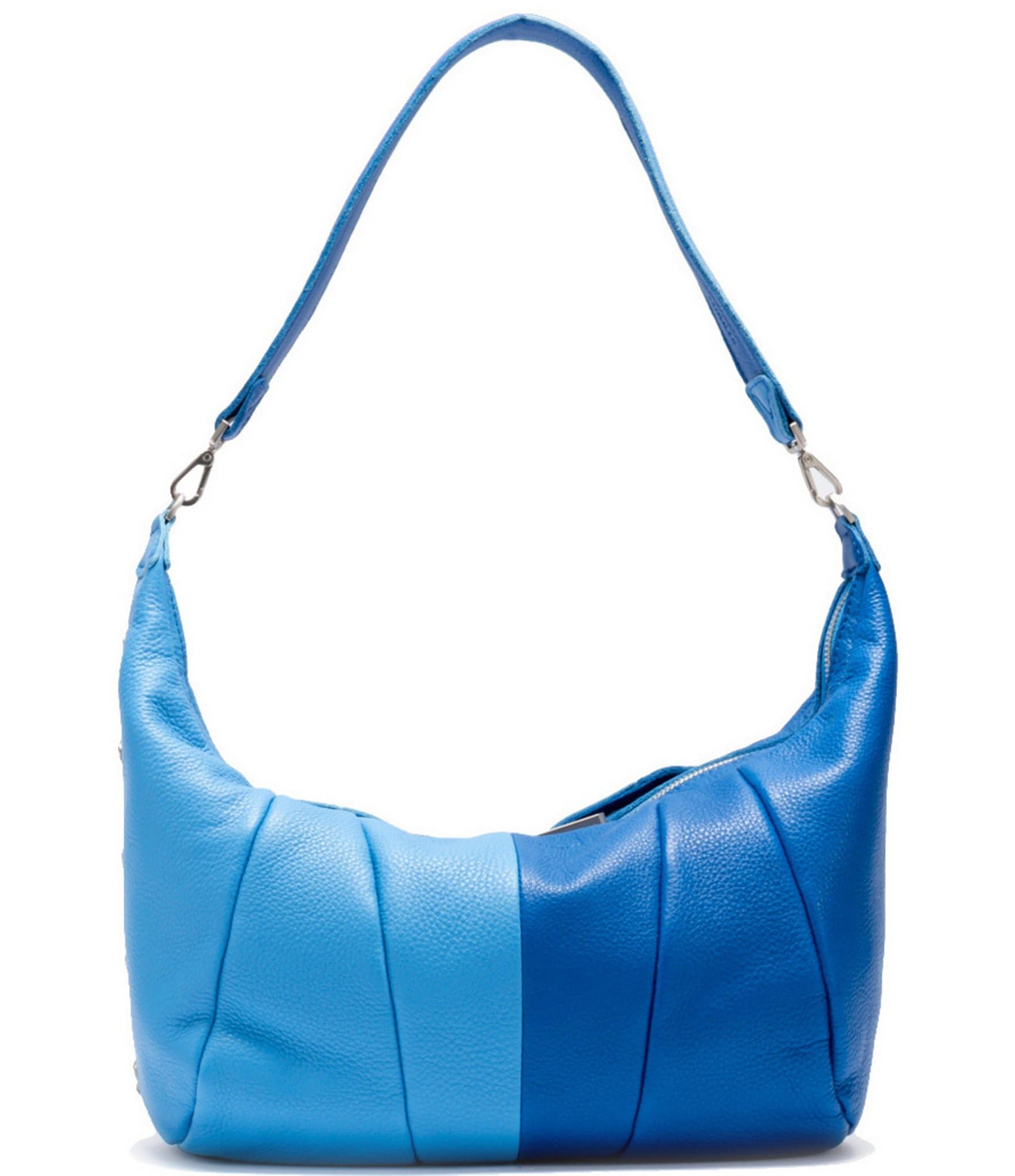 Hammitt Morgan Leather Oasis Blue Color Blocked Shoulder Hobo Bag ...